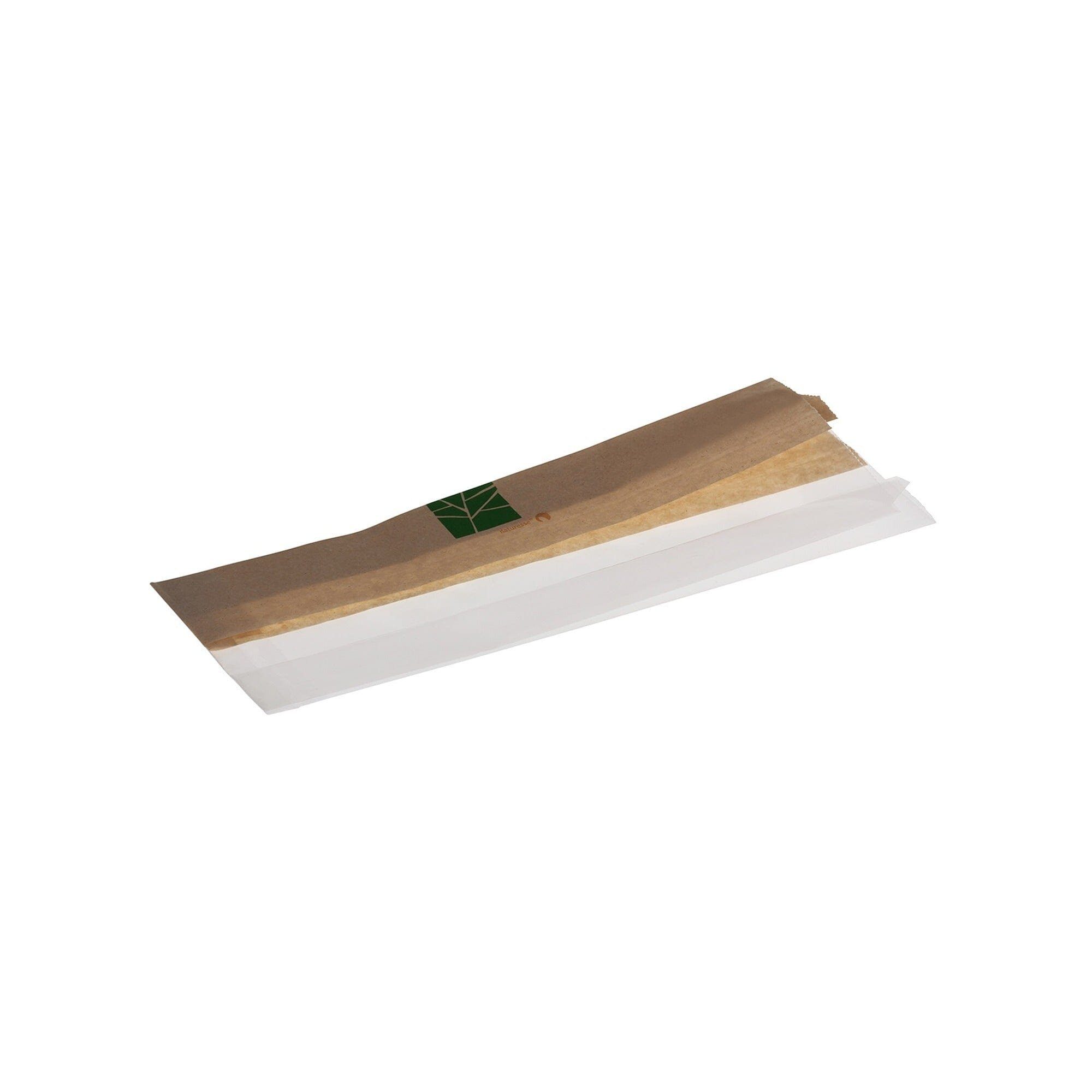 wisefood Einkaufsbeutel Sandwichbeutel 1/2 Papier, 1/2 PLA -