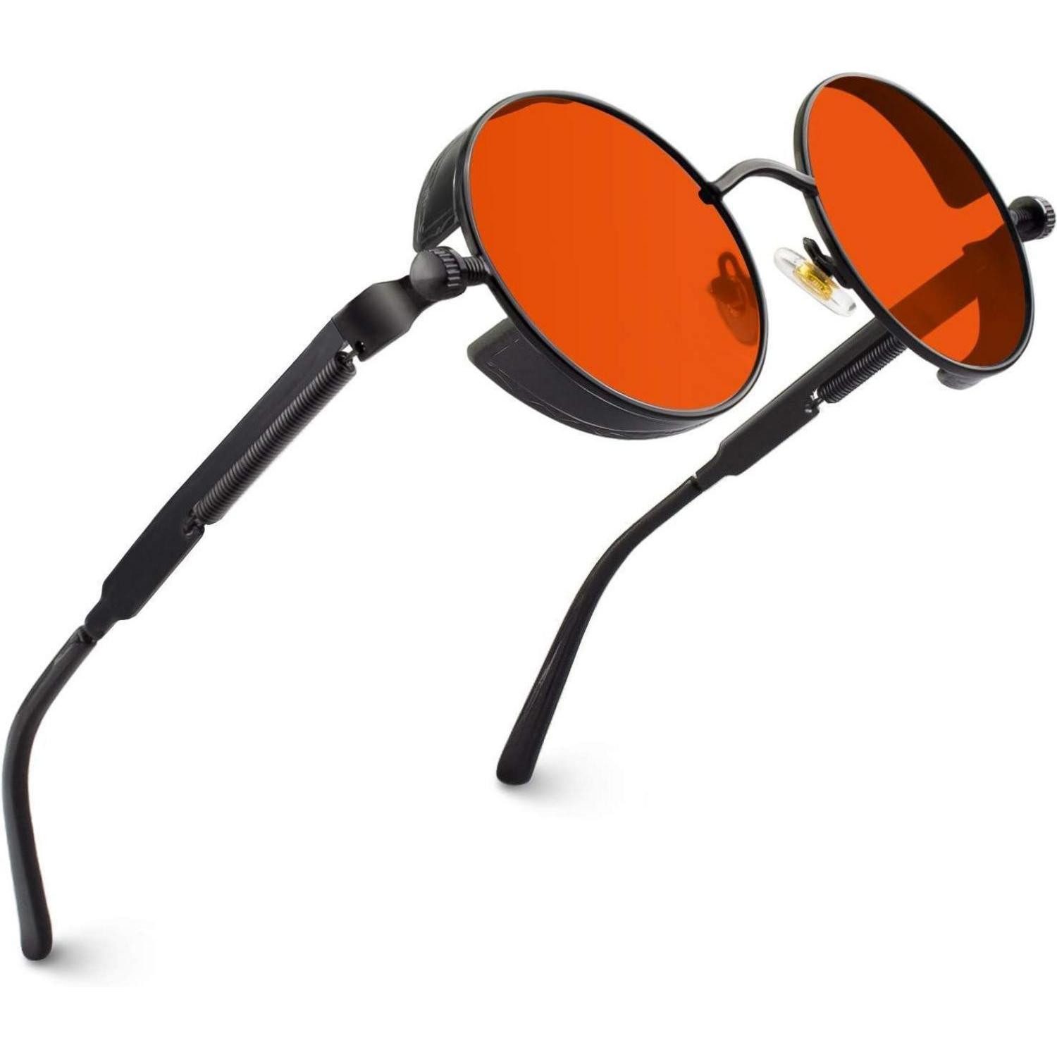 LuxusKollektion Retrosonnenbrille Sonnenbrille Polarisiert UV400 Retro A Schwarz Rot Nicht Polarisiert (1-St)