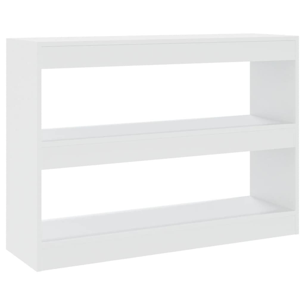 cm Weiß 100x30x72 furnicato Bücherregal/Raumteiler Bücherregal