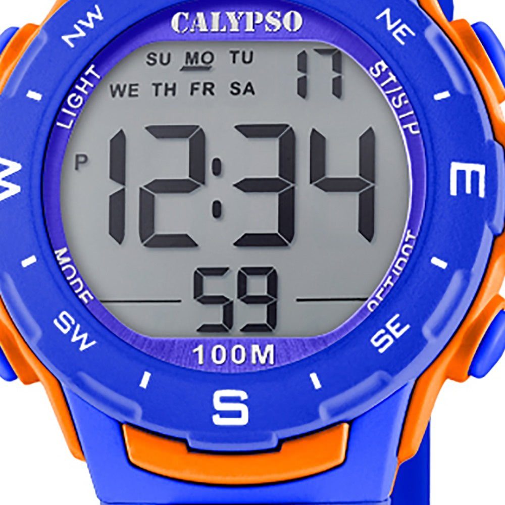 CALYPSO WATCHES Digitaluhr Calypso Unisex 35mm) Sport Sport-Style Digital Damen, Uhr rund, K5801/3, Kunststoffband, mittel (ca. Herrenuhr