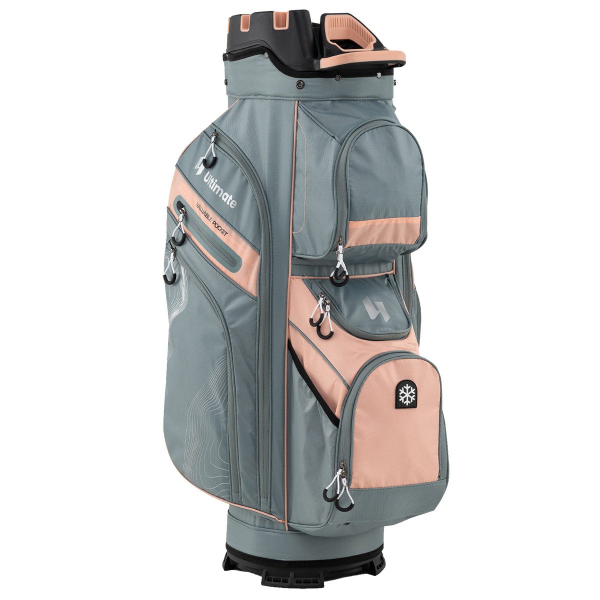 COSTWAY Golfballtasche, Golfreisetasche mit 14-facher Trennwand