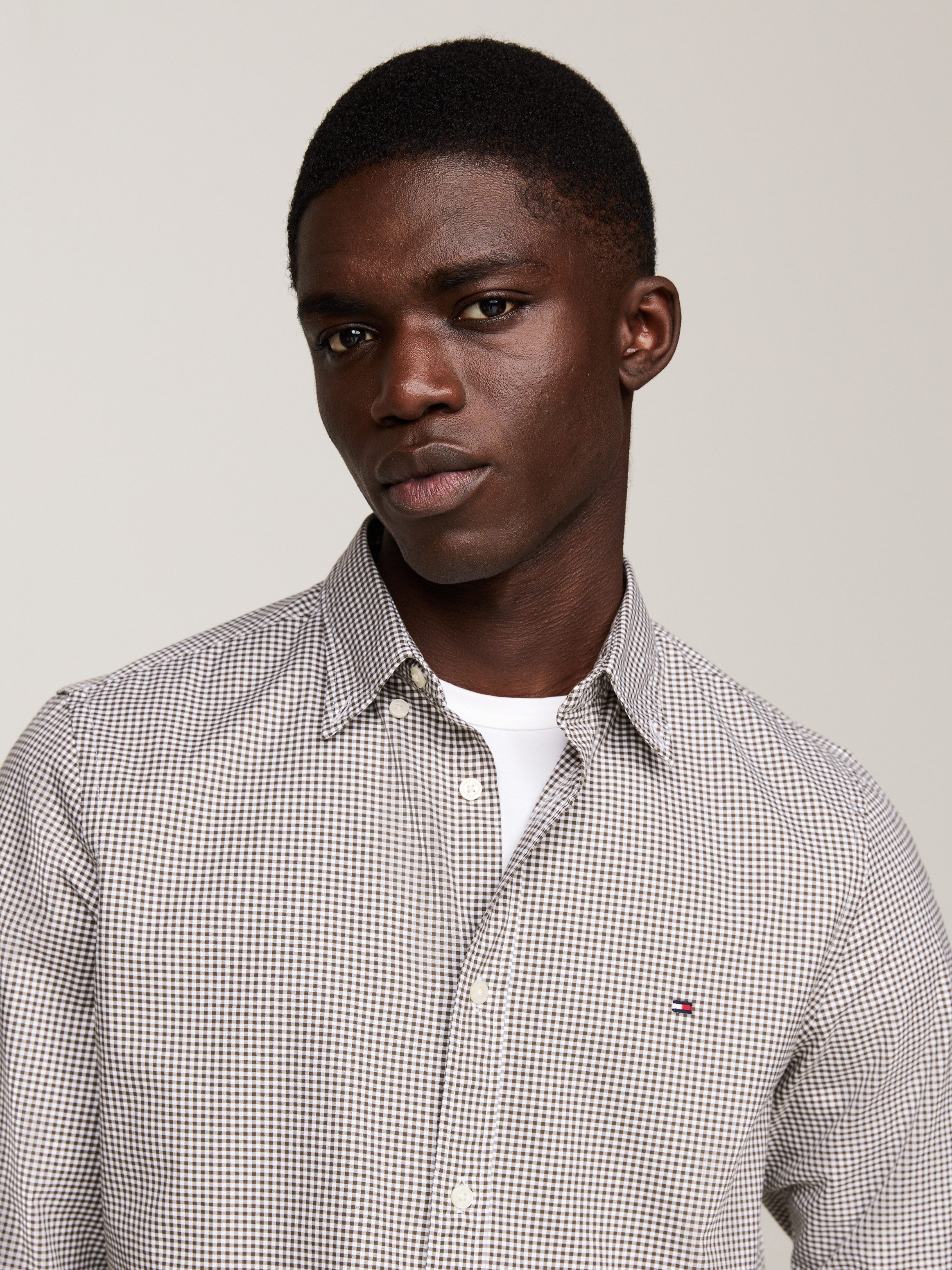 Tommy Hilfiger Langarmhemd MICRO GINGHAM POPLIN günstig online kaufen