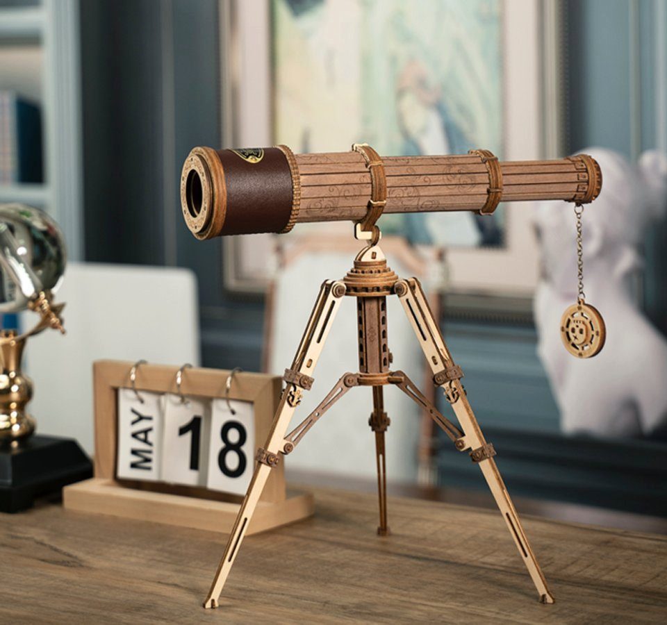 Puzzle Robotime Monokular-Teleskop Mechanisches Holzpuzzle