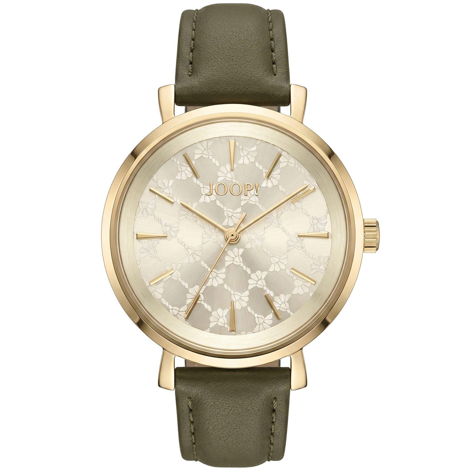JOOP! Quarzuhr 2101495, Armbanduhr, Damenuhr, Lederarmband, analog