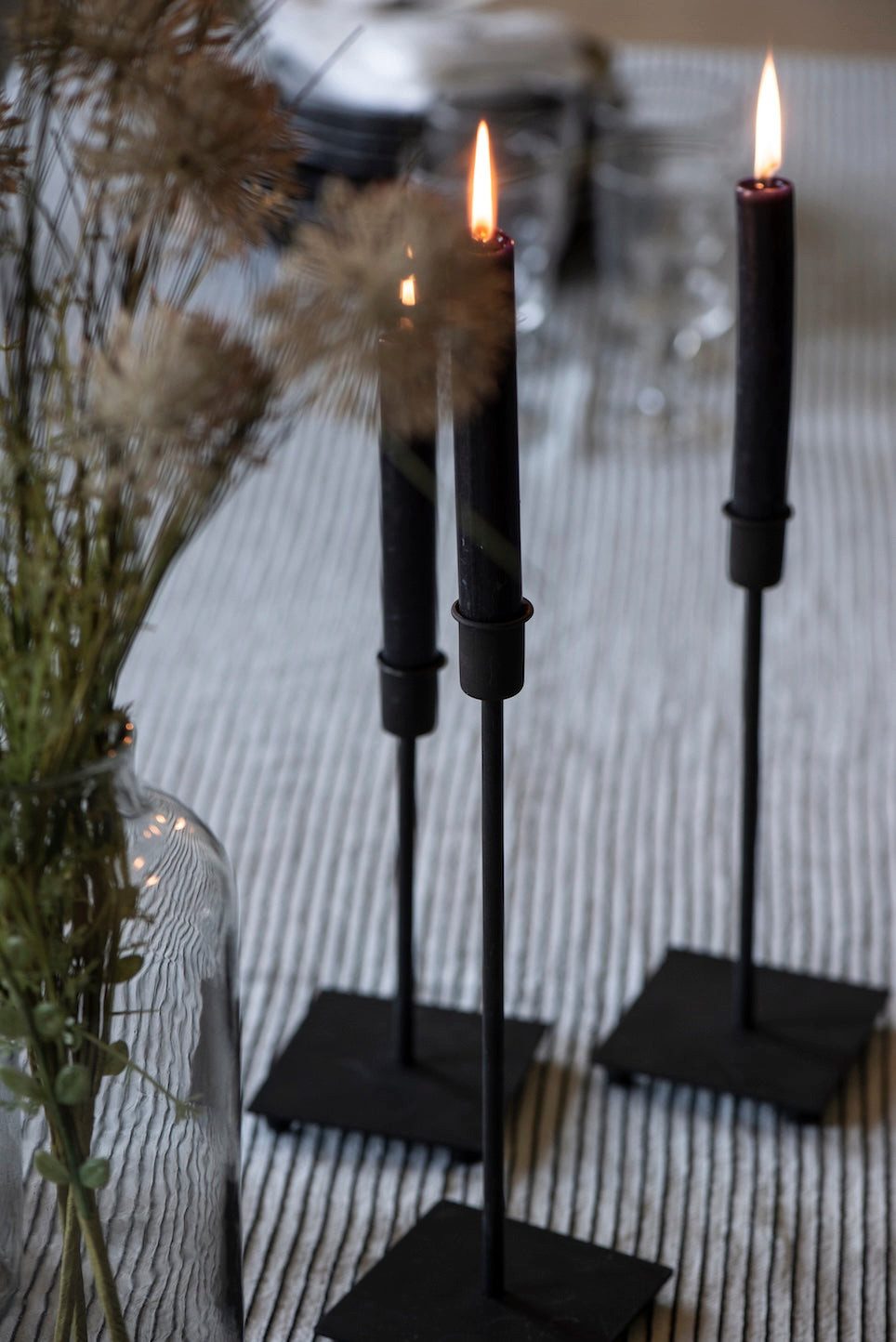 Ib Laursen Kerzenständer Ib Laursen Kerzenhalter Square Schwarz
