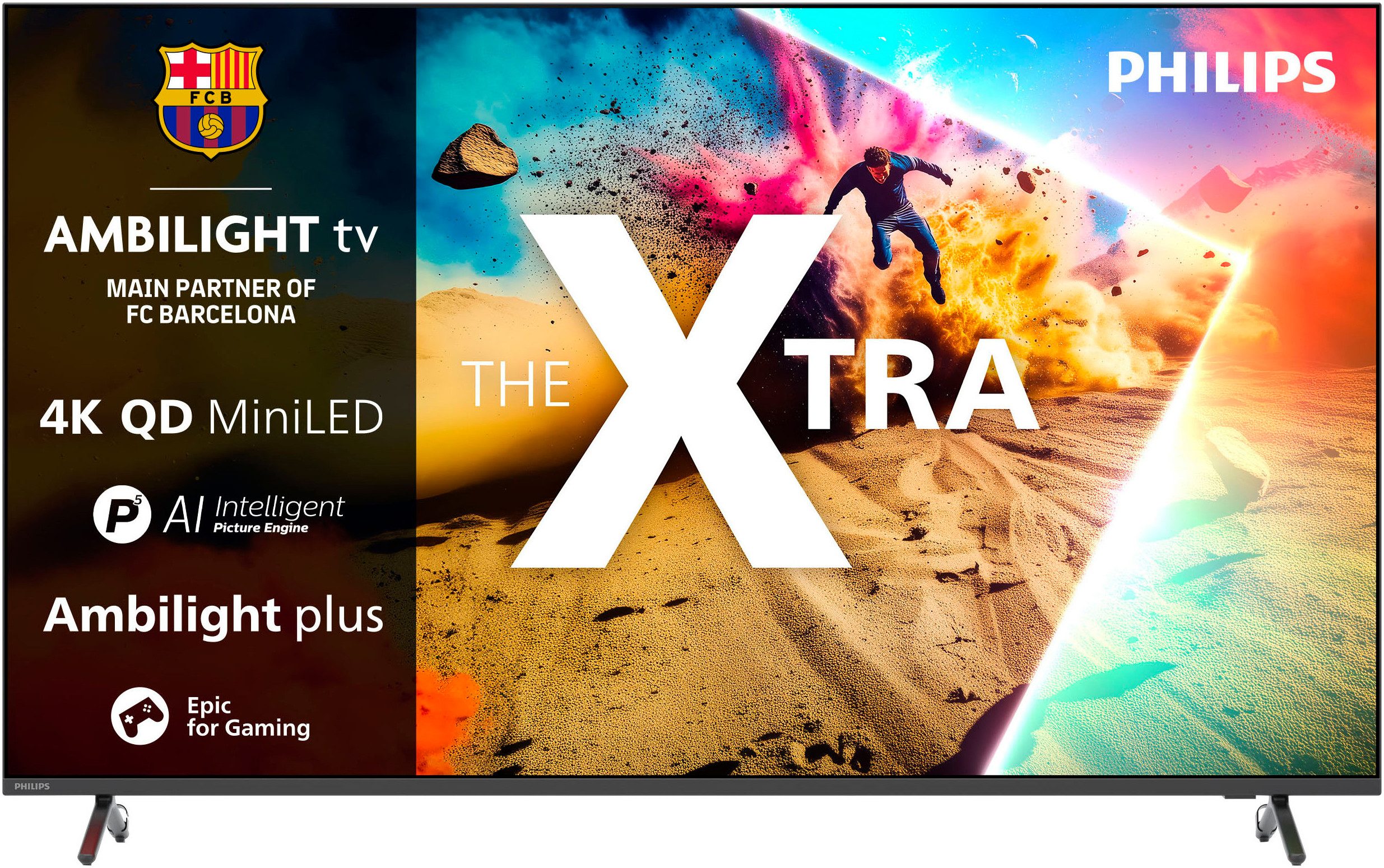 Philips 75MLED950/12 LED-Fernseher (189 cm/75 Zoll, 4K Ultra HD, Smart-TV)
