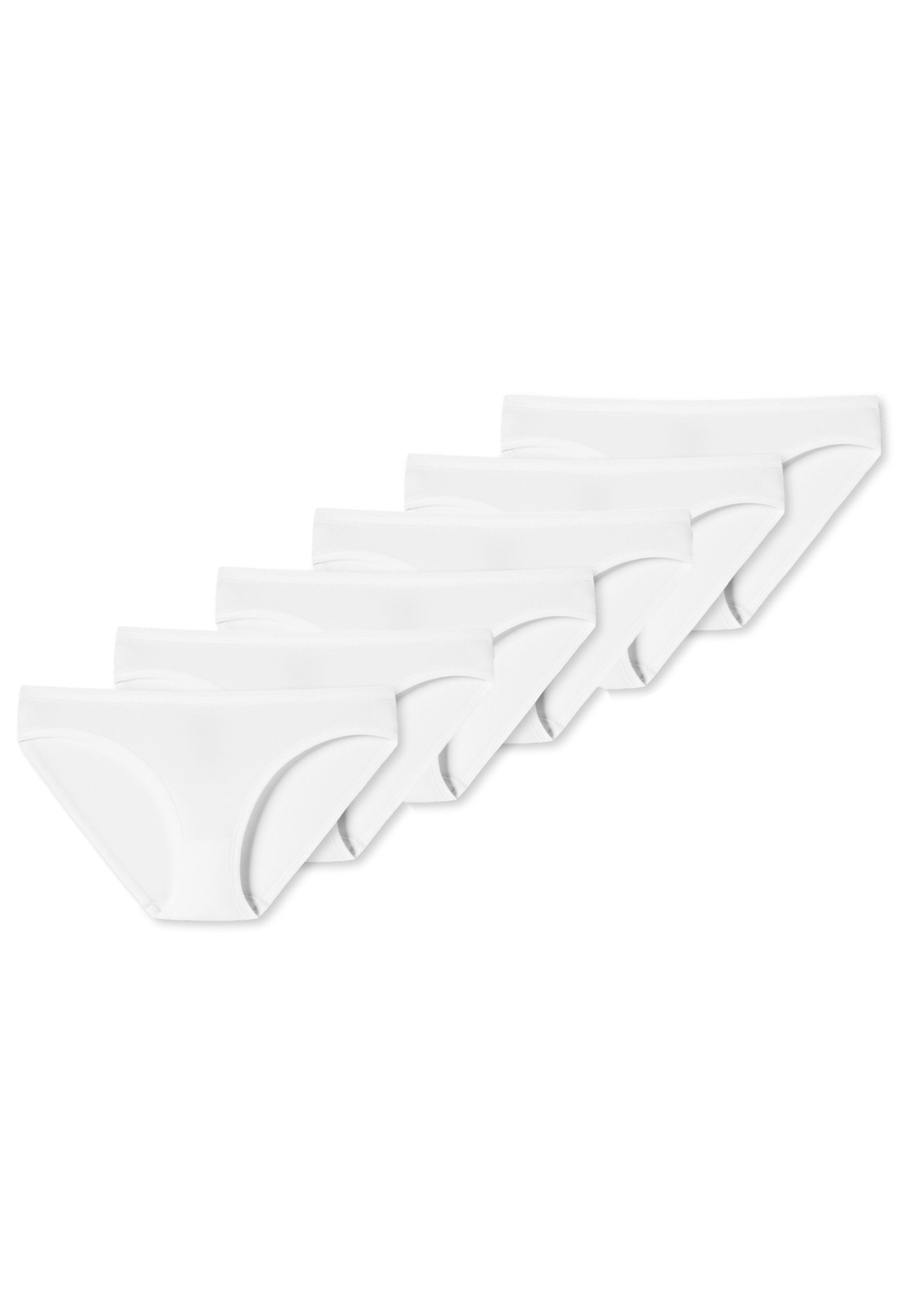 leichtes Weiß Basic SCHIESSER Besonders uncover Mini Slip Pack Material Minislip 6-St) by - 6er (Spar-Set,