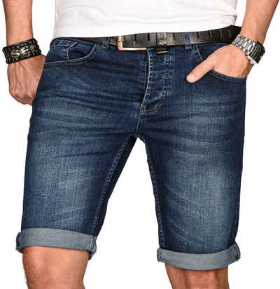 Alessandro Salvarini Jeansshorts ASCesare Stretch mit Elasthan