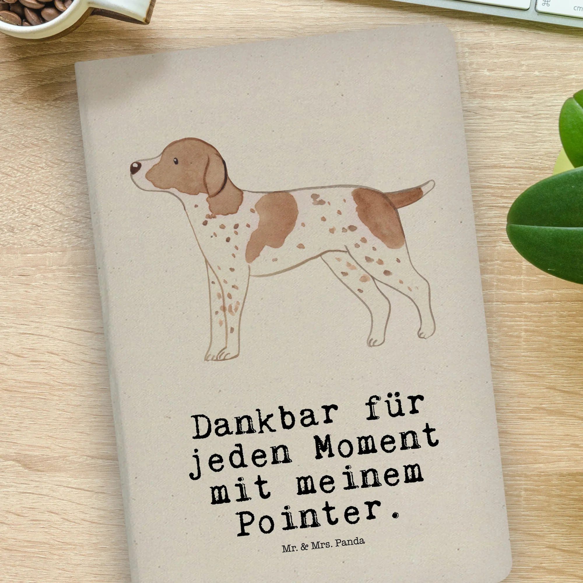Thumbnail - Mr. & Mrs. Panda Notizbuch Pointer Moment - Transparent - Geschenk, Tierfreund, Schreibbuch DIN Mr. & Mrs. Panda, Echte ...