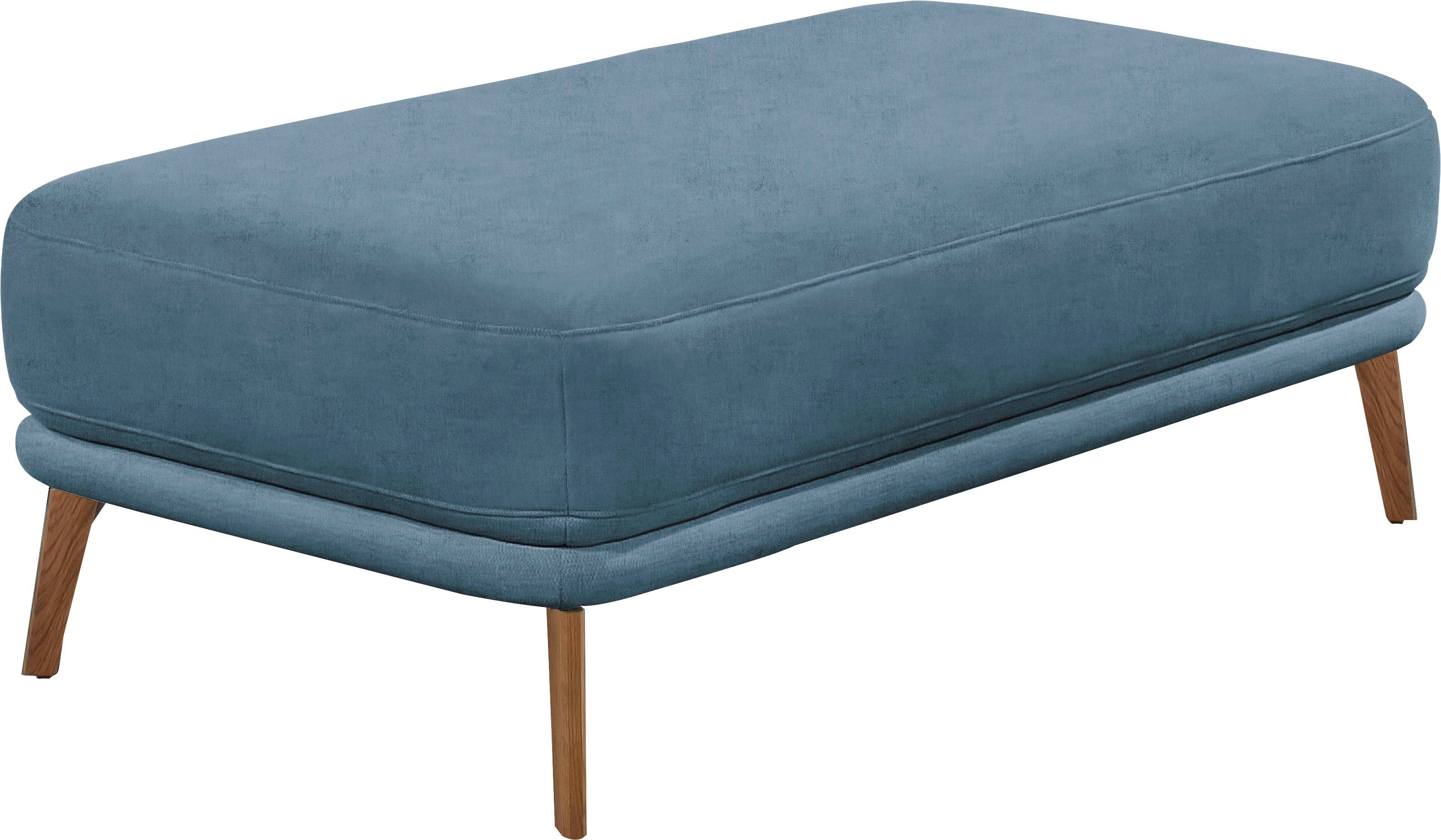 SCHÖNER WOHNEN-Kollektion Hockerbank Pearl - 5 Jahre Hersteller-Garantie, auch in Bouclé, Passend zur Serie Pearl, Füße Massivholz