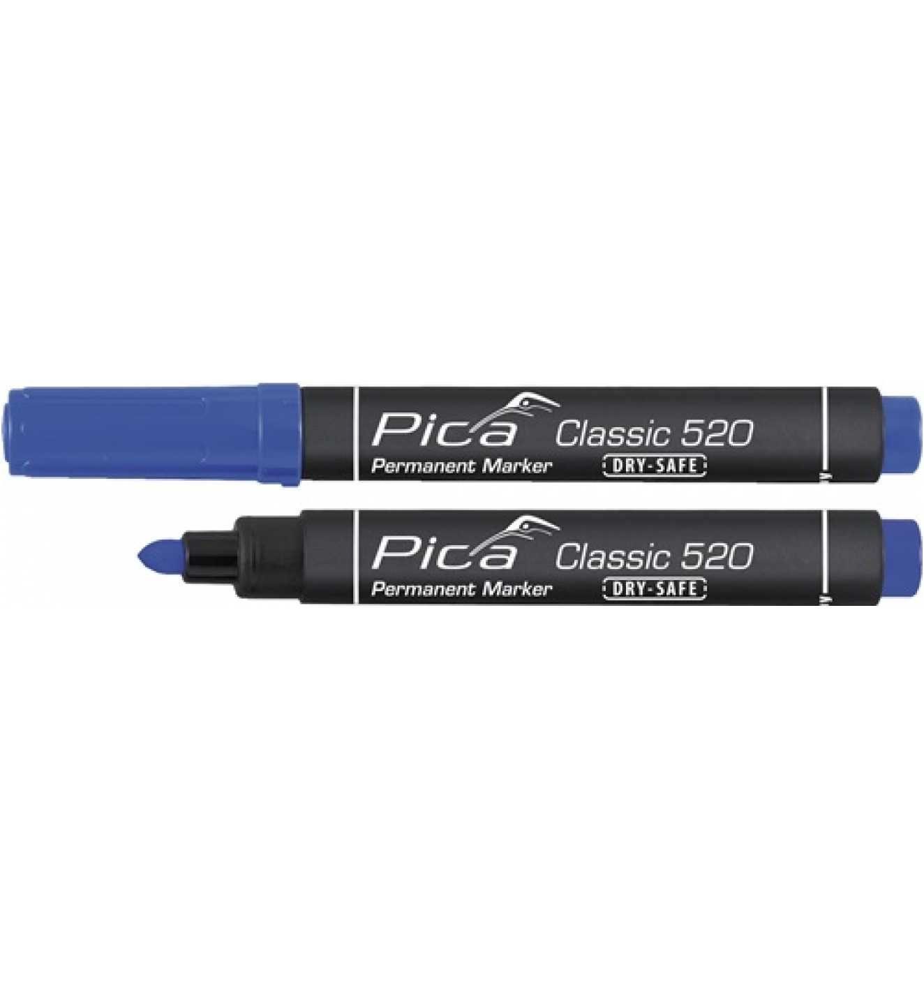 Pica-Marker Strich-B.1-4 Classic, blau Permanentmarker mm, Rundspitze,