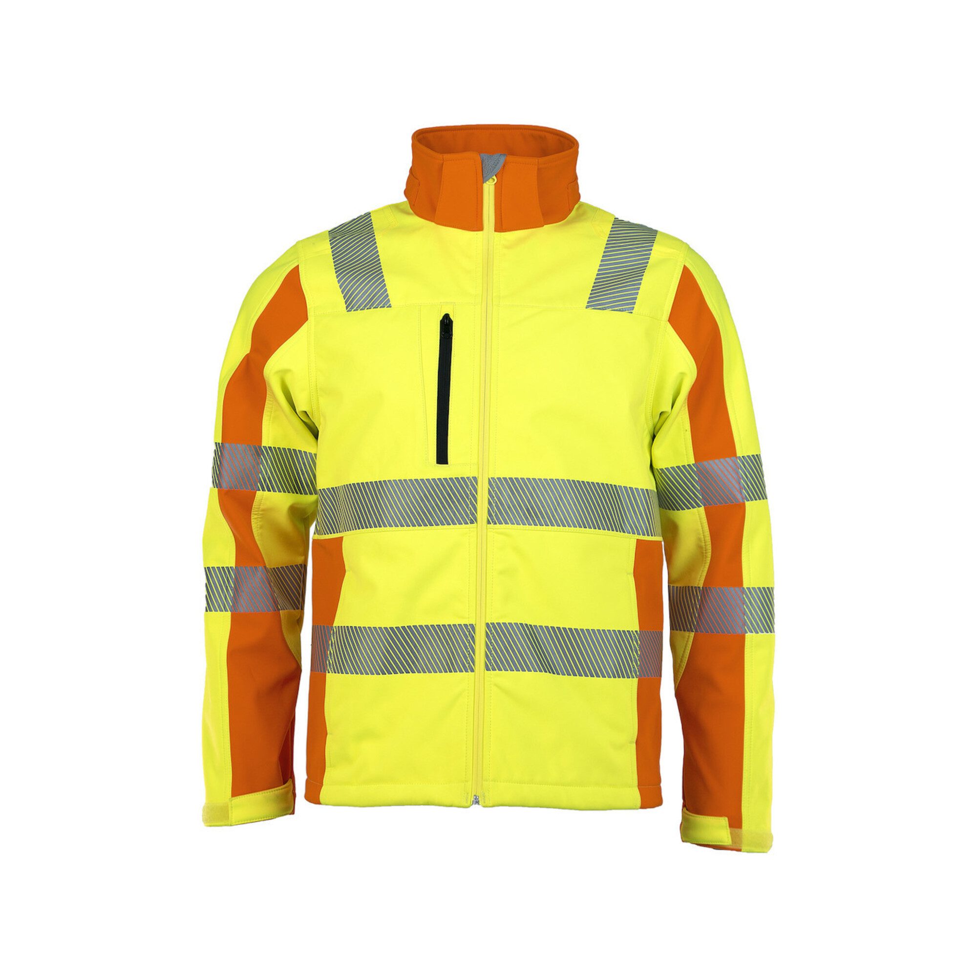 Warnweste ASATEX Warnjacke Softshell, Prevent, gelb, Gr. XL