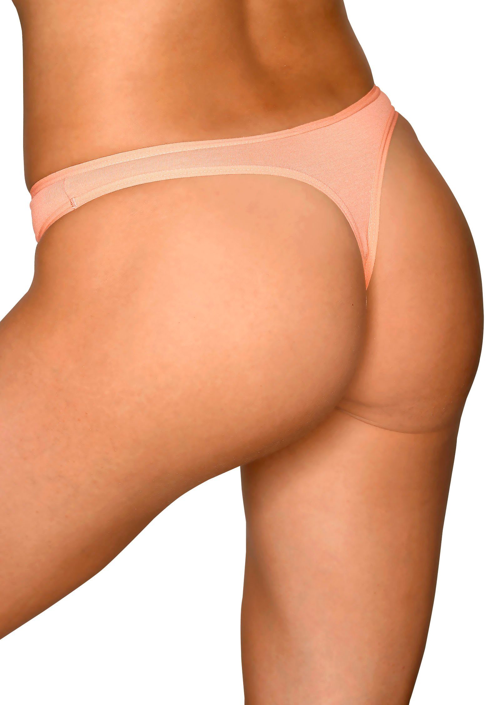 petite fleur String (10er-Pack) aus elastischer Baumwolle