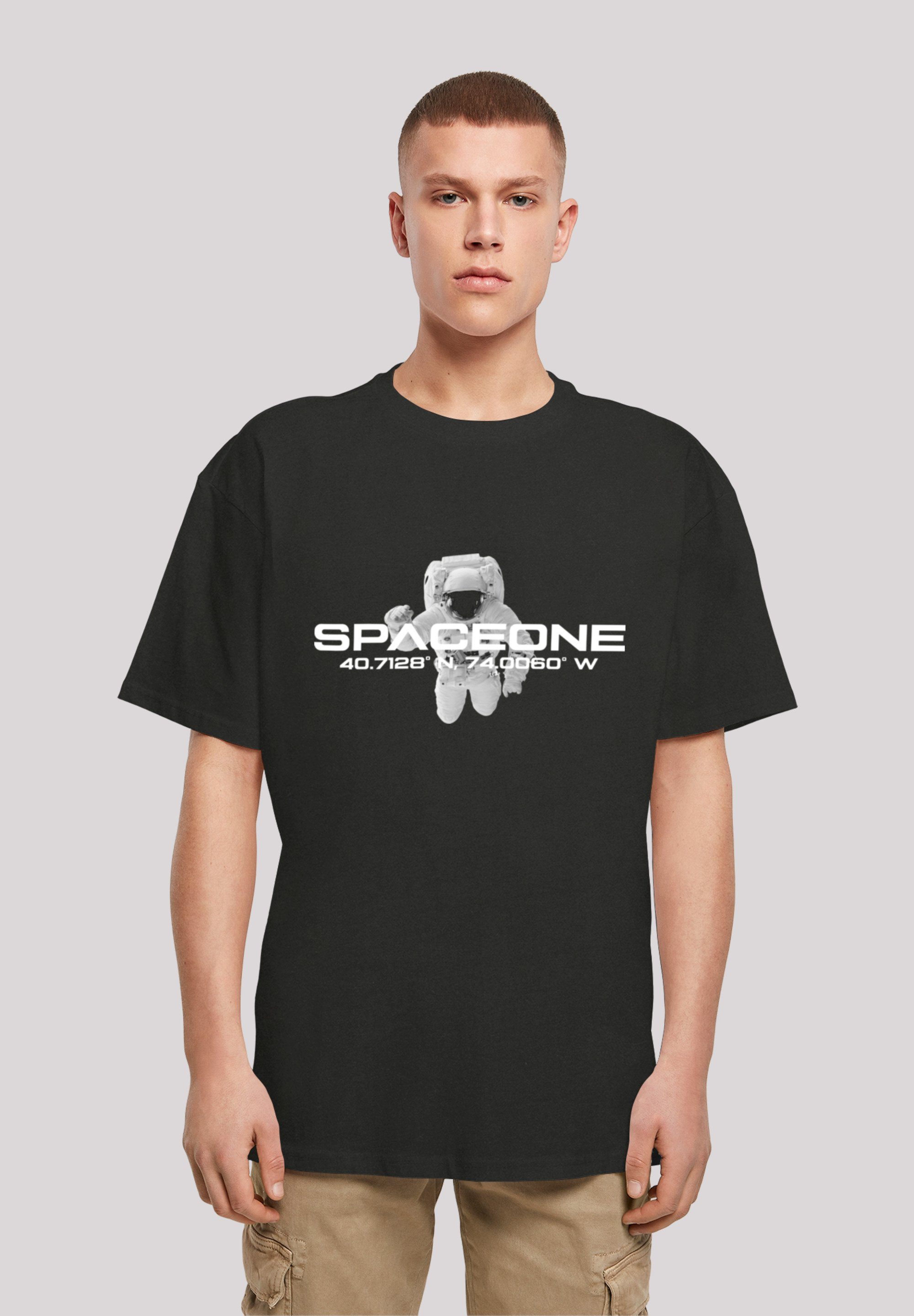 F4NT4STIC T-Shirt PHIBER SpaceOne Astronaut Print schwarz