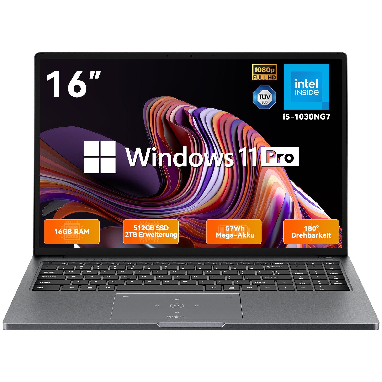 Acebook12 Intel Core i5 180° faltbarer Notebook