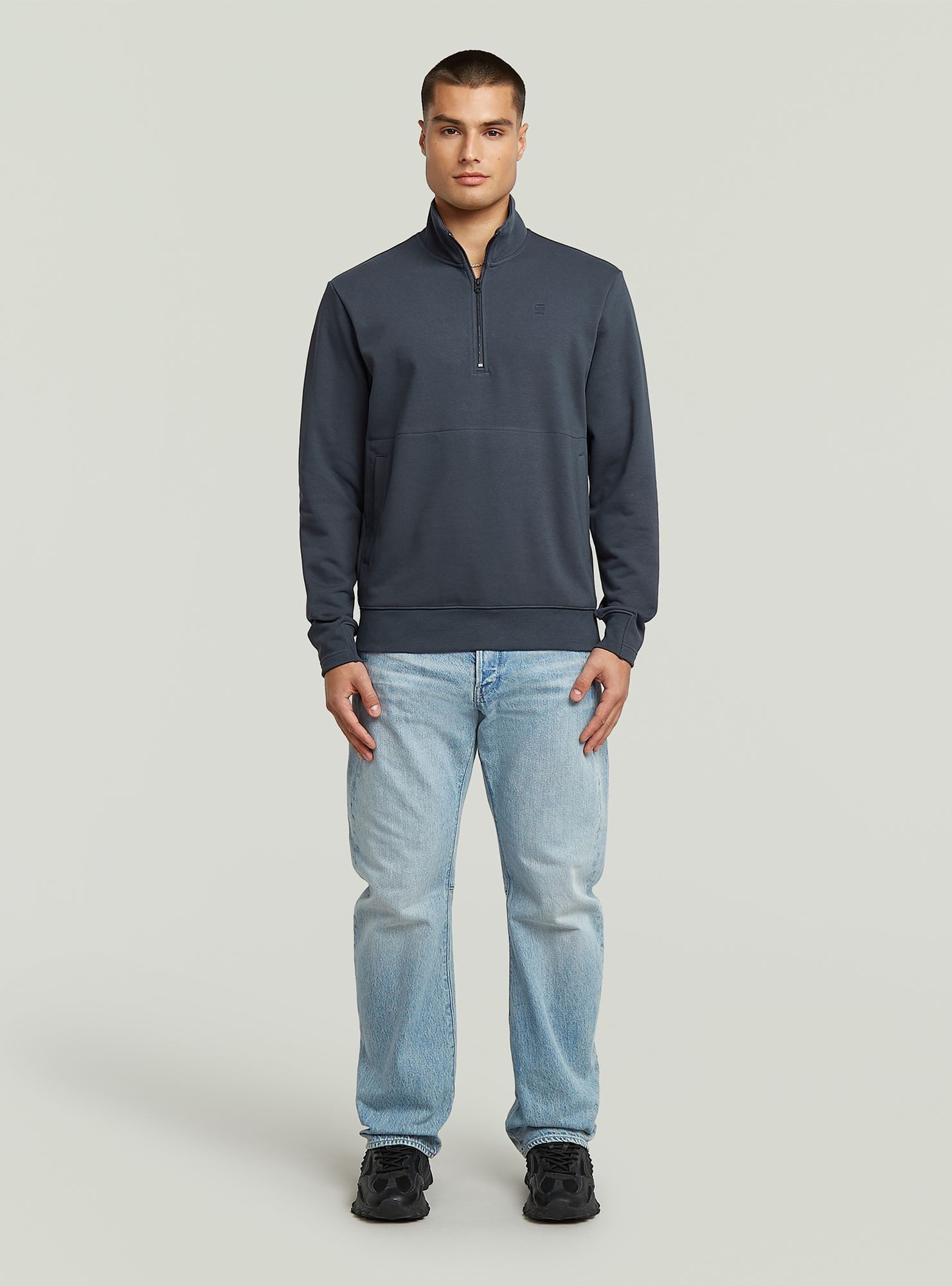 G-STAR Longpullover Nifous Half Zip Sweater