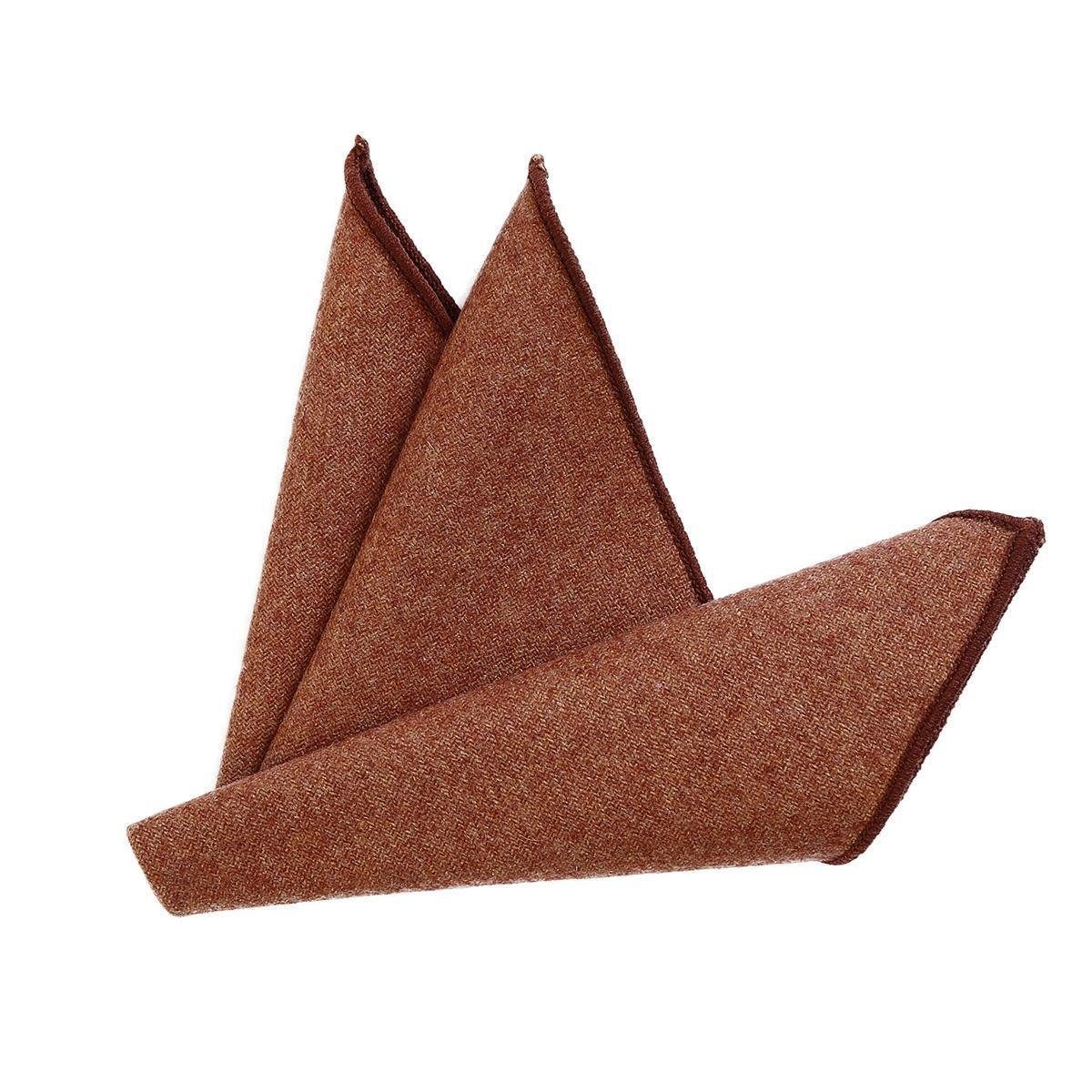 DonDon Fliege Schleife und Einstecktuch aus Baumwolle (Packung, 2-St) bereits gebunden, Tweed-Look, 2er Set