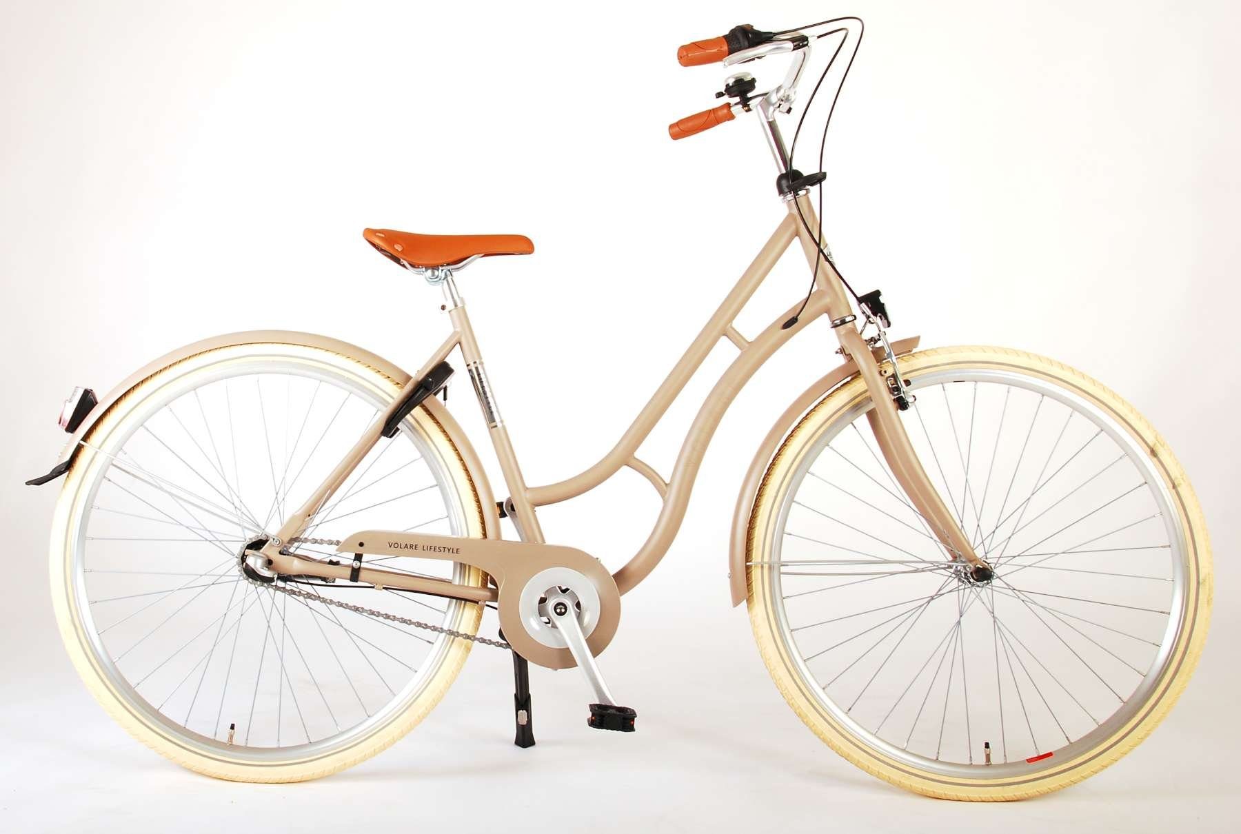 51 Damen LeNoSa Beige - 48 - Zentimeter - Shimano Nexus Sand, - Lifestyle / Volare Frauenfahrrad Cityrad 3-Gang