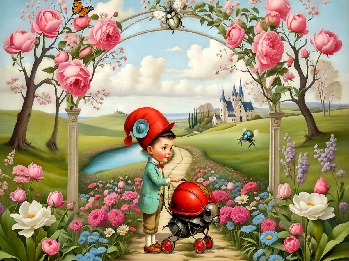 CALVENDO Puzzle CALVENDO Puzzle Frühjahrsspaziergang, 1000 Teile Lege-Größe 64x48cm F, 1000 Puzzleteile