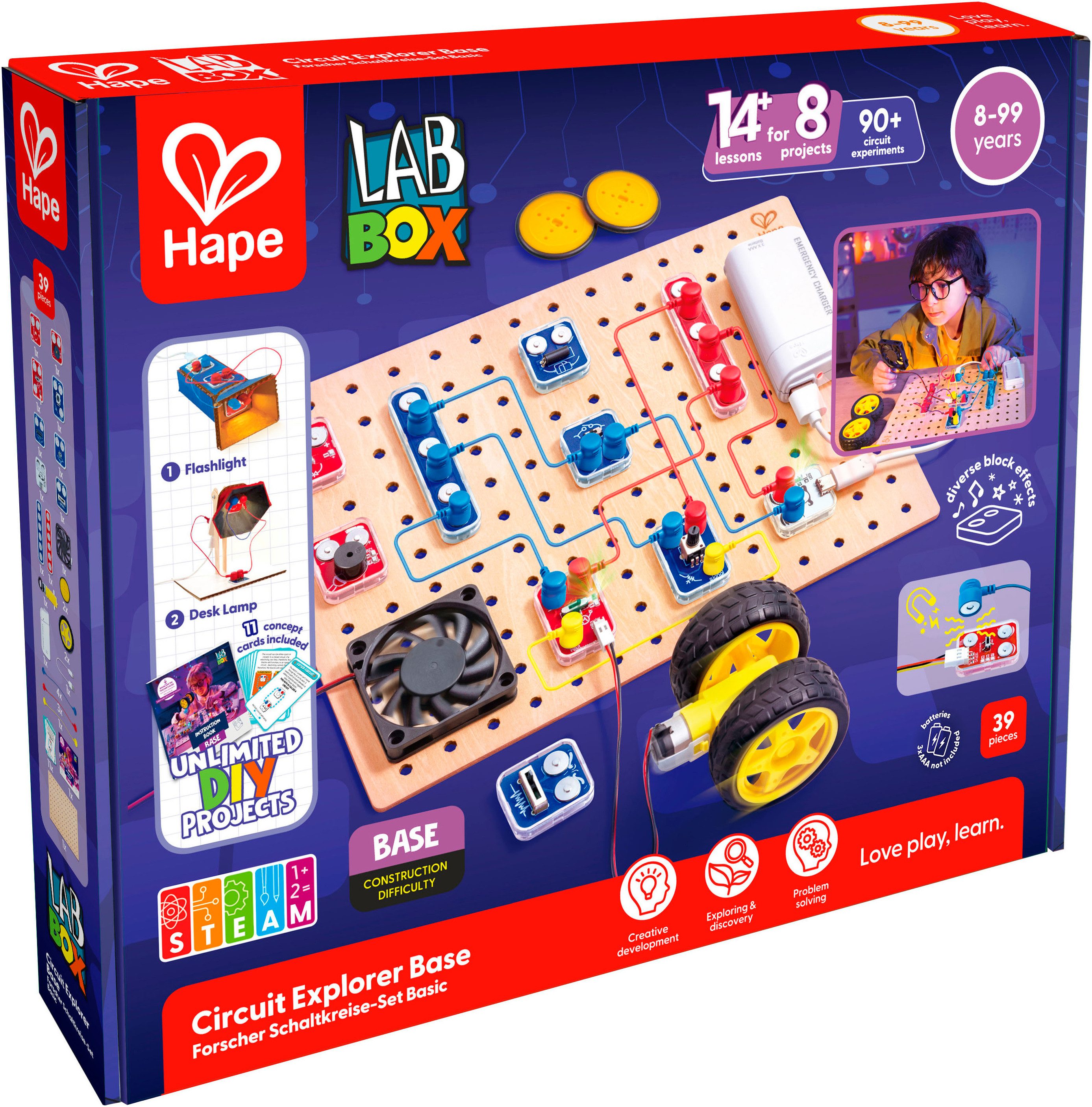 Hape Experimentierkasten Forscher Schaltkreise-Set Basic