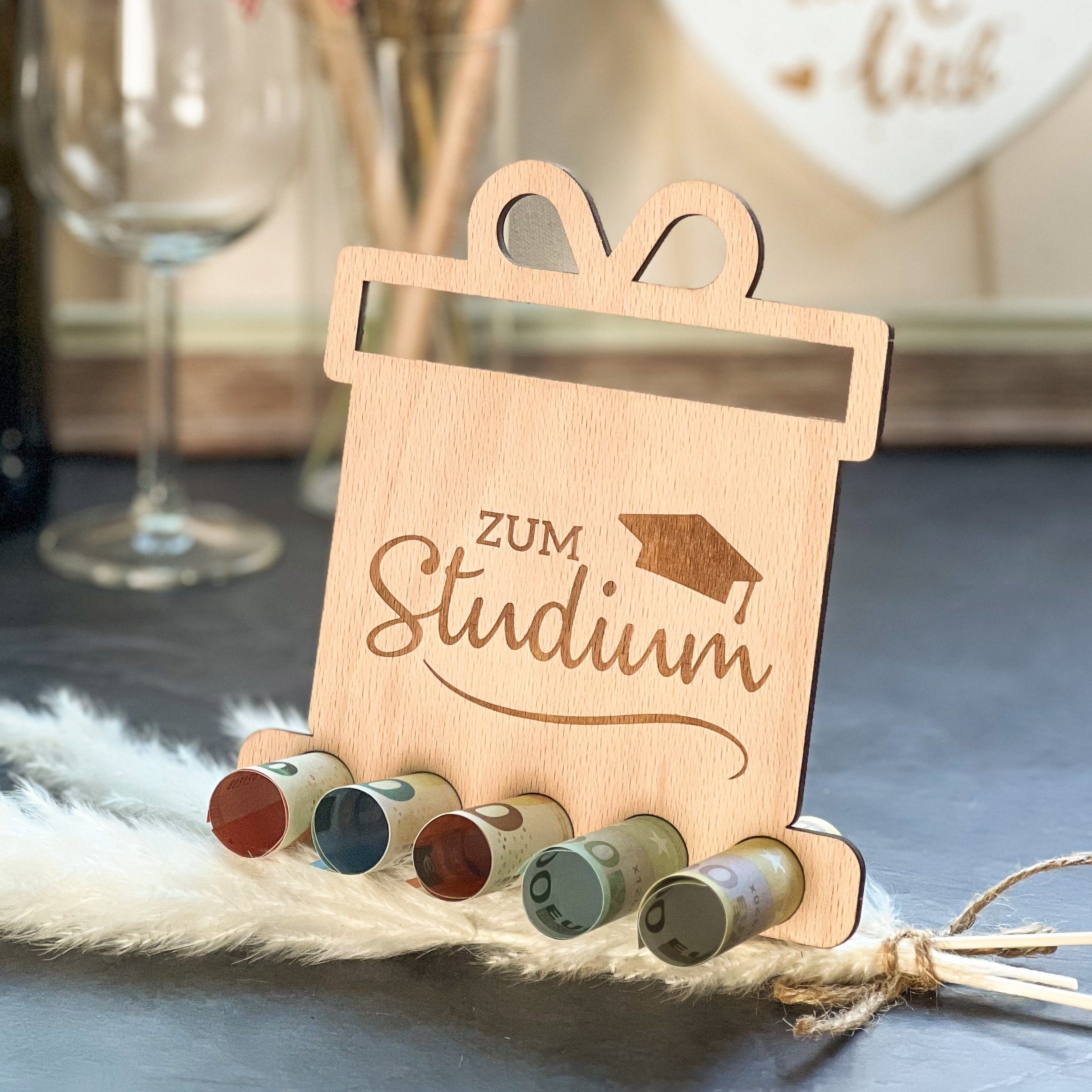 Spruchreif® Spardose Originelles Geldgeschenk "Zum Studium"