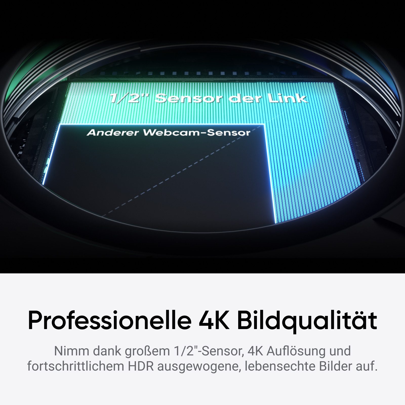 Insta360 Insta360 Link 2C - 4K Webcam für PC/Mac Full HD-Webcam