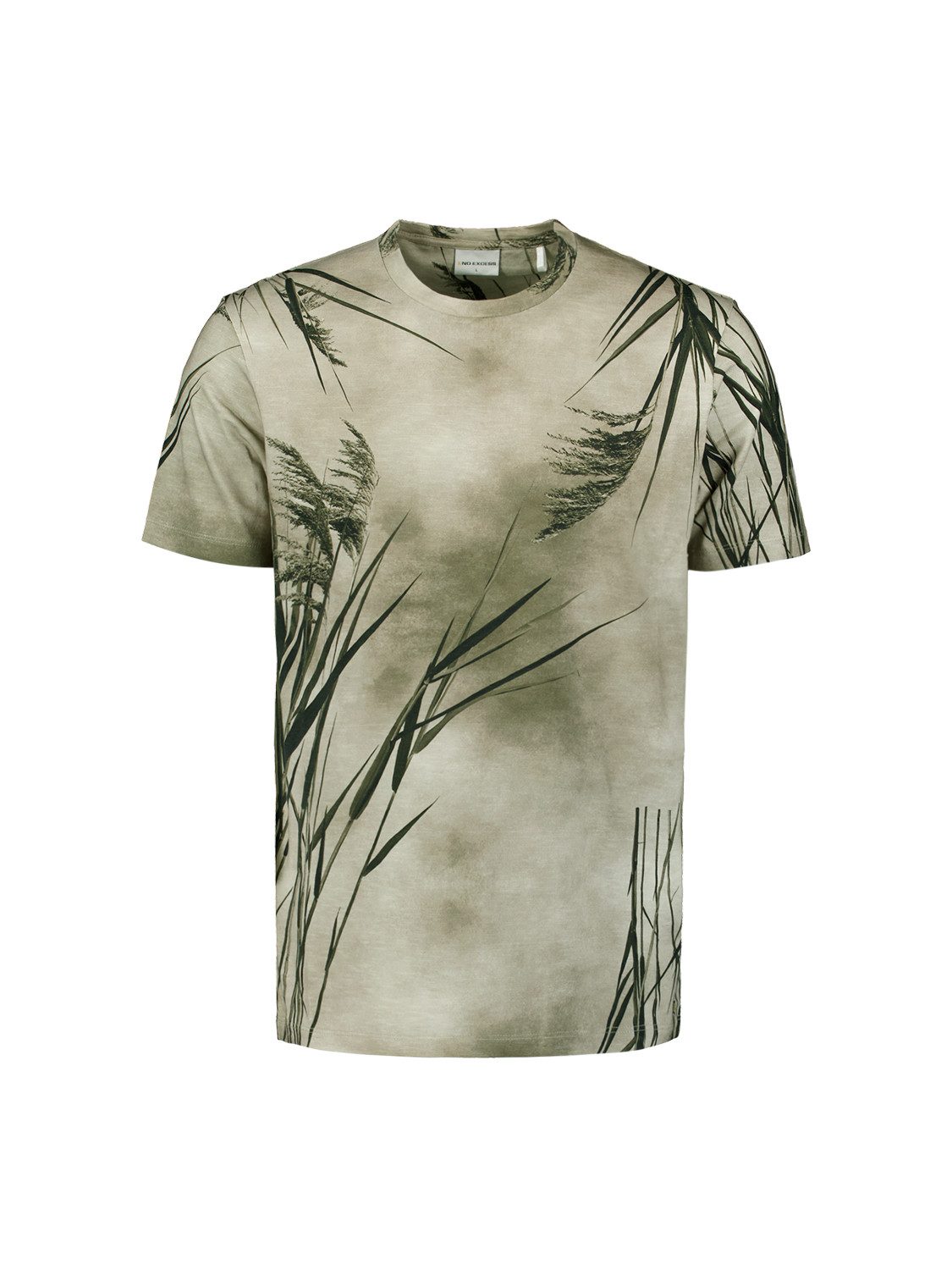 NO EXCESS T-Shirt T-Shirt Crewneck Slub Allover Printed OFFWHITE