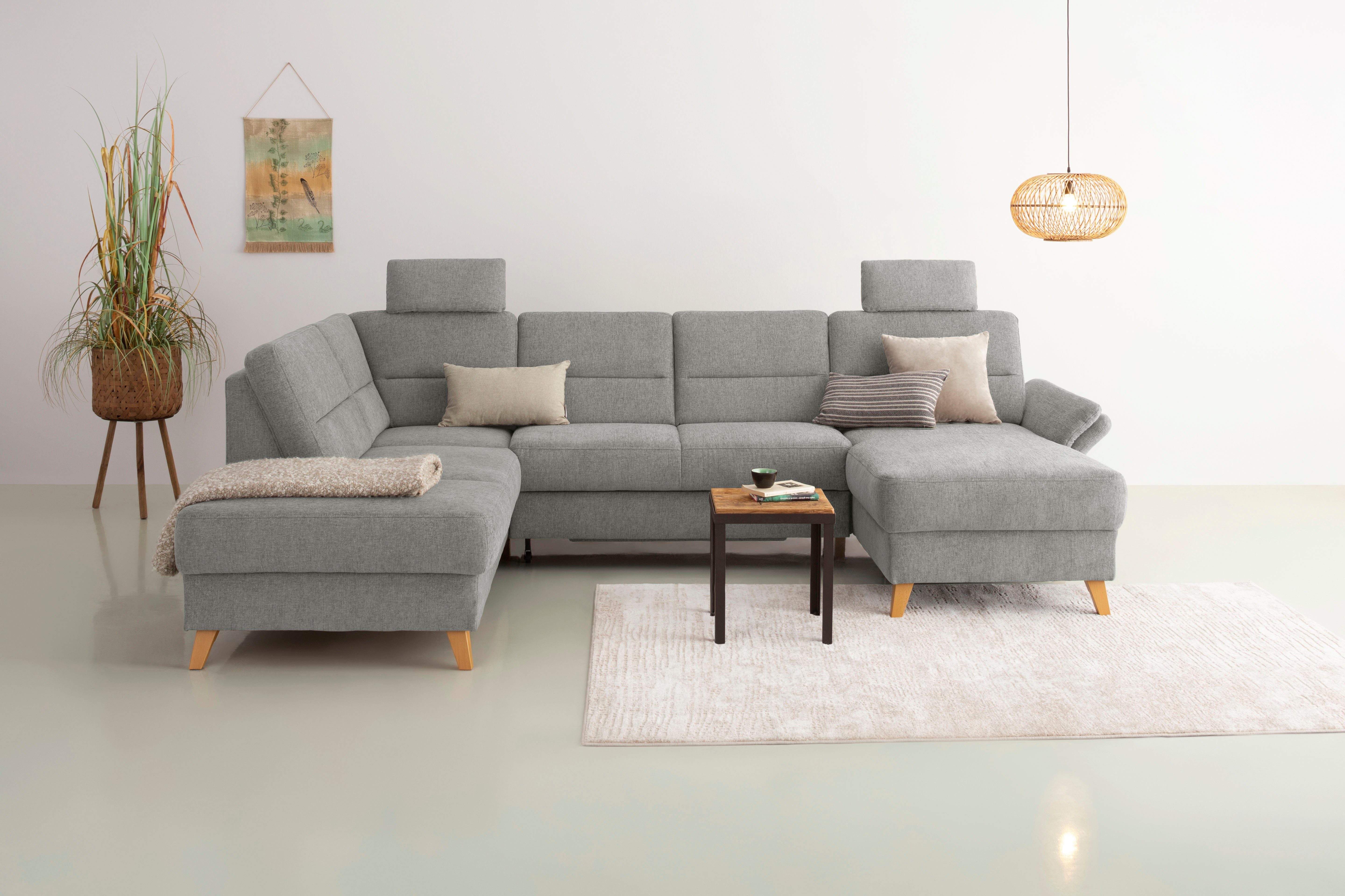 Home affaire Wohnlandschaft Westerland U-Form, Federkern, günstig online kaufen