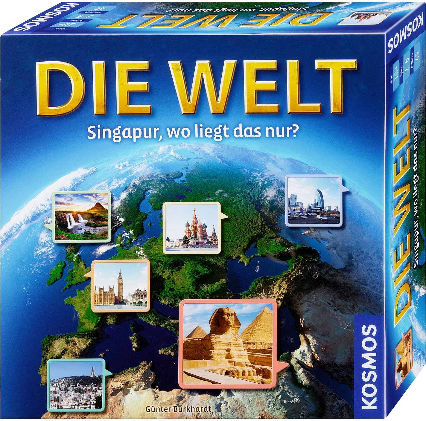 Kosmos Spiel Die Welt - Singapur, wo liegt das nur?, Geografie-Spiel, Made in Germany