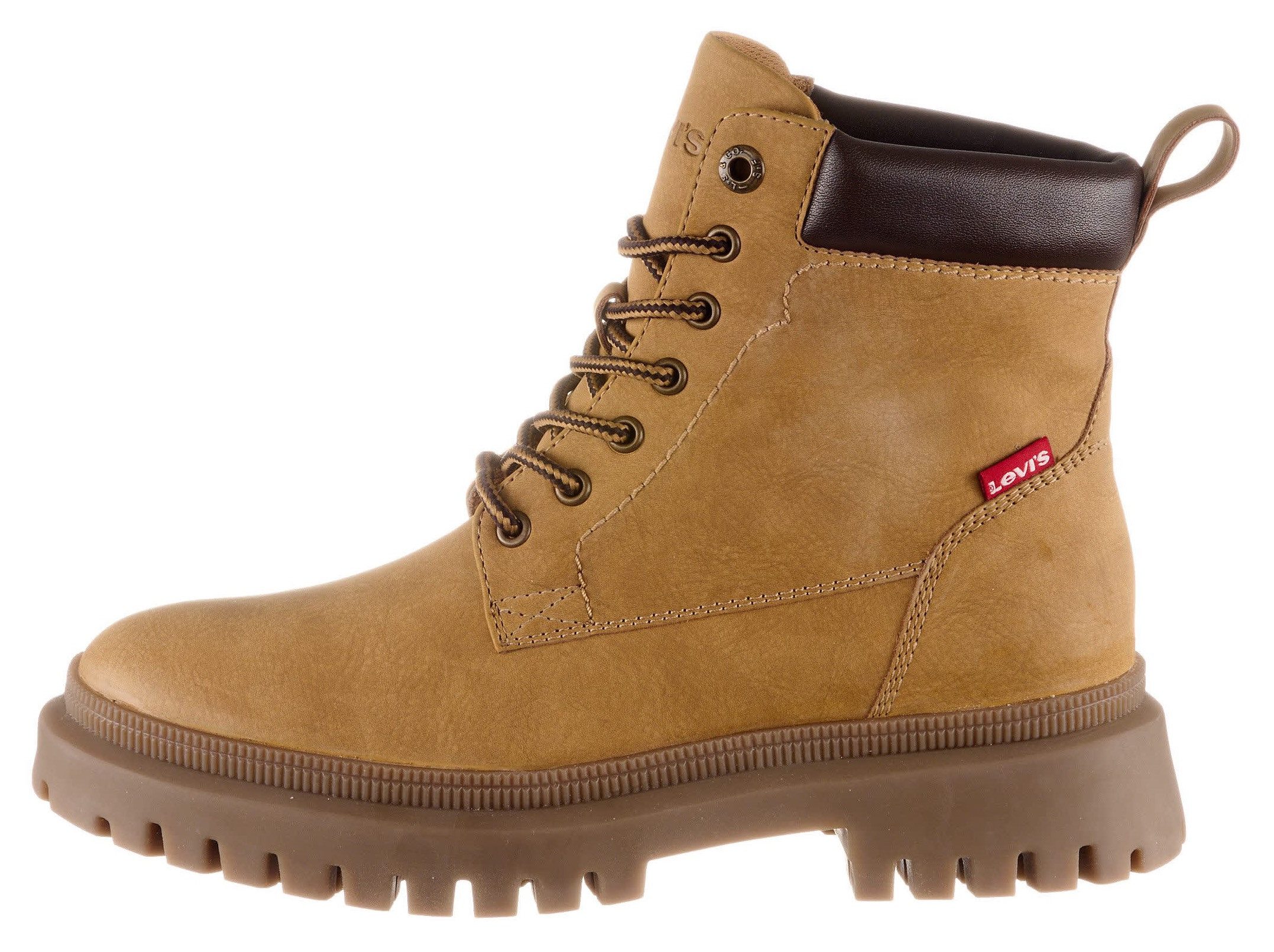 Levi's® Lennox Schnürboots, Blockabsatz, Schnürstiefelette, Boots, gepolste günstig online kaufen