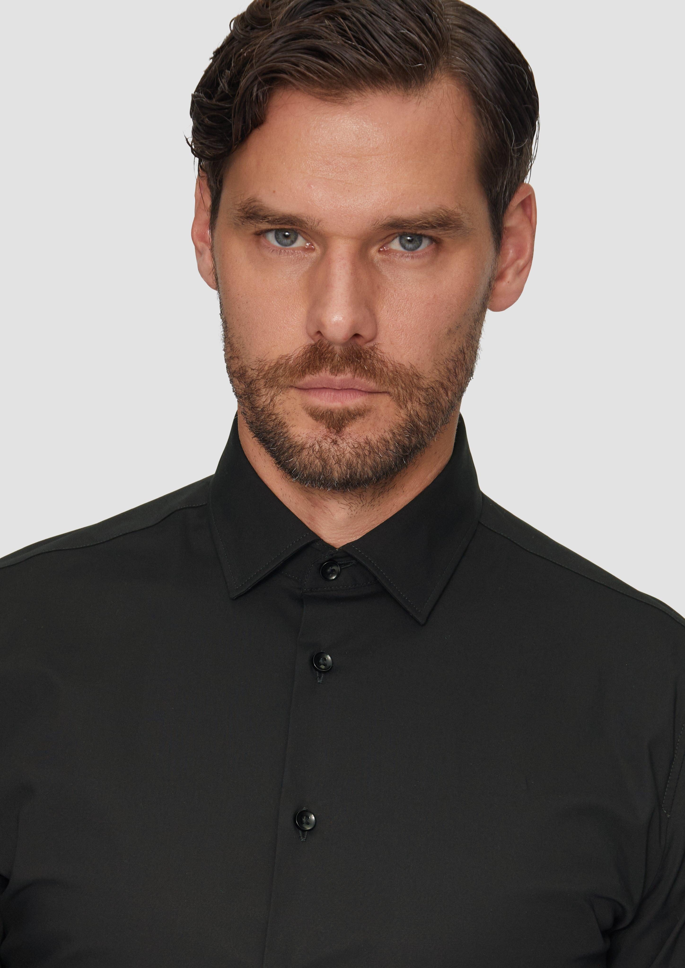 s.Oliver BLACK LABEL Langarmhemd Tailored Fit: günstig online kaufen