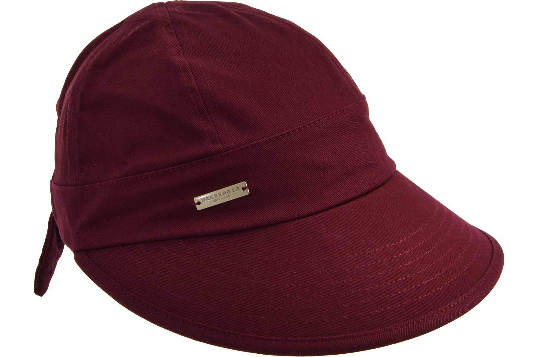Seeberger Sonnenhut Baumwollstoff Schirmmütze mit Schleife 468796-0