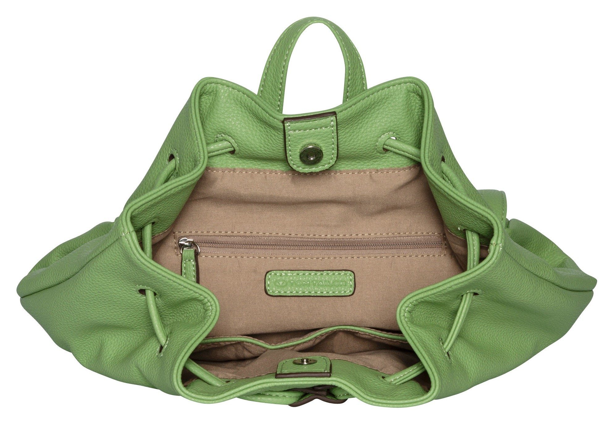 TOM TAILOR Cityrucksack CAMILLA Backpack im Stil grün dezenten M