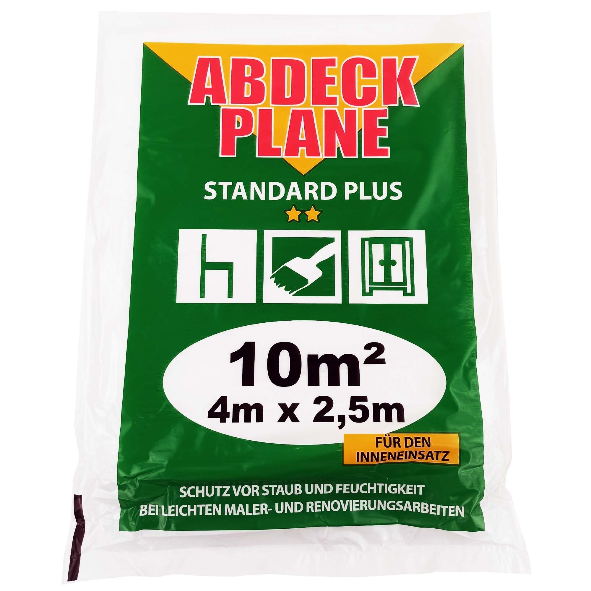 Scorprotect® Abdeckfolie Abdeckplane Abdeckfolie HDPE 12 my „profi“ 4 m x 2,5 m