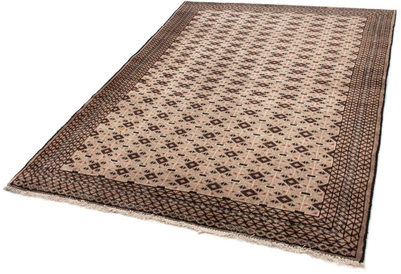 Wollteppich Belutsch Durchgemustert Beige 181 x 134 cm, morgenland, rechteckig, Höhe: 8 mm, Handgeknüpft