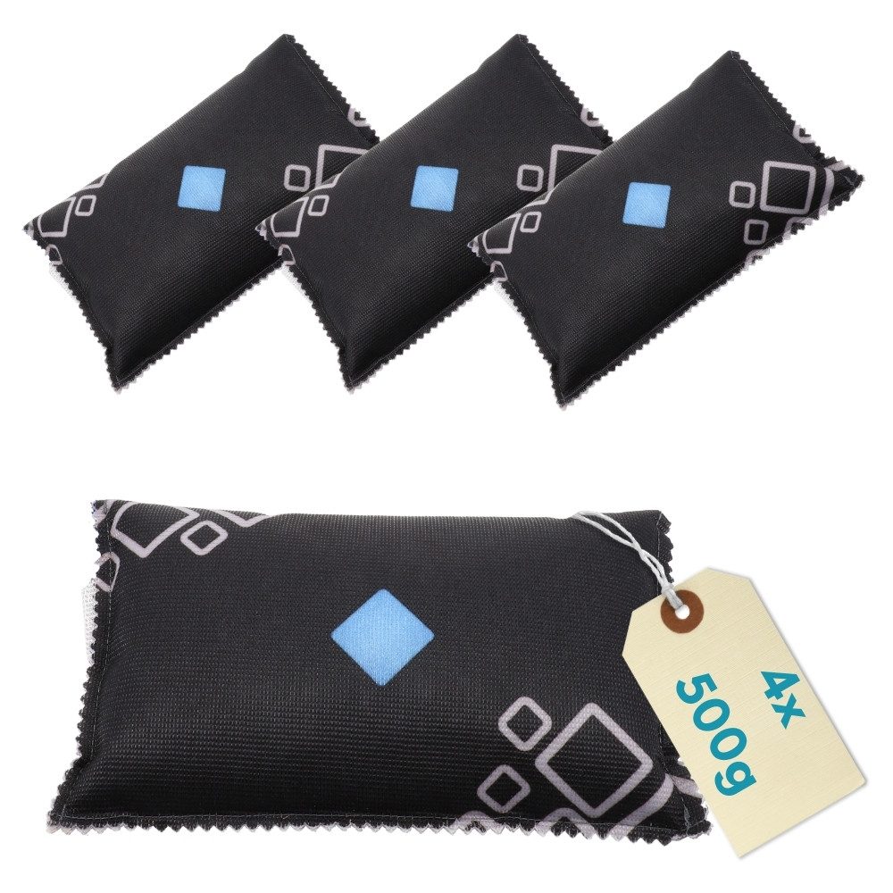 GarPet 4er Set Auto Entfeuchter Kissen wiederverwendbar Luftentfeuchter Reinigungstuch