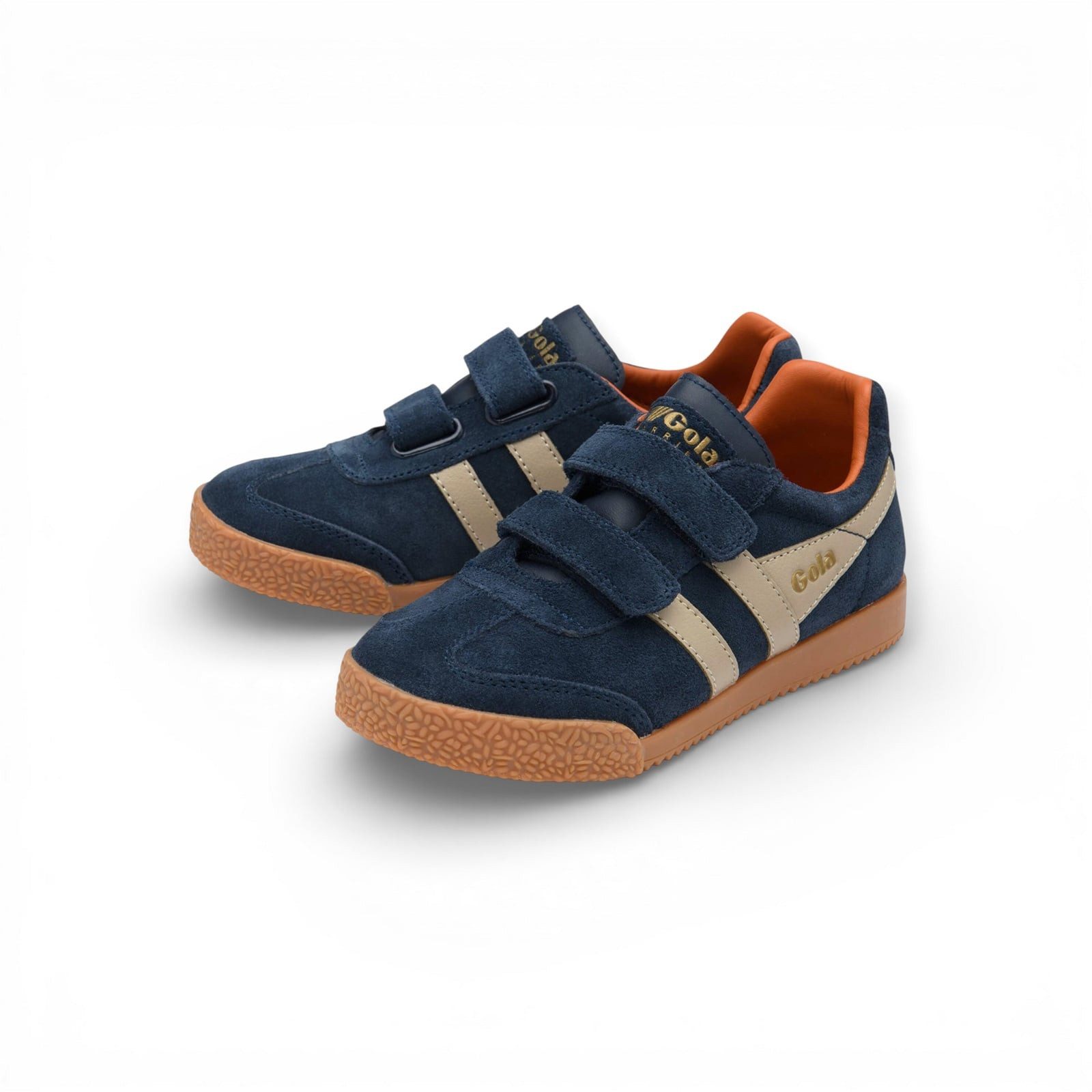 Harrier 2026 (Wildleder, Klettverschluss) navyblau/bonebraun/orange Sneaker