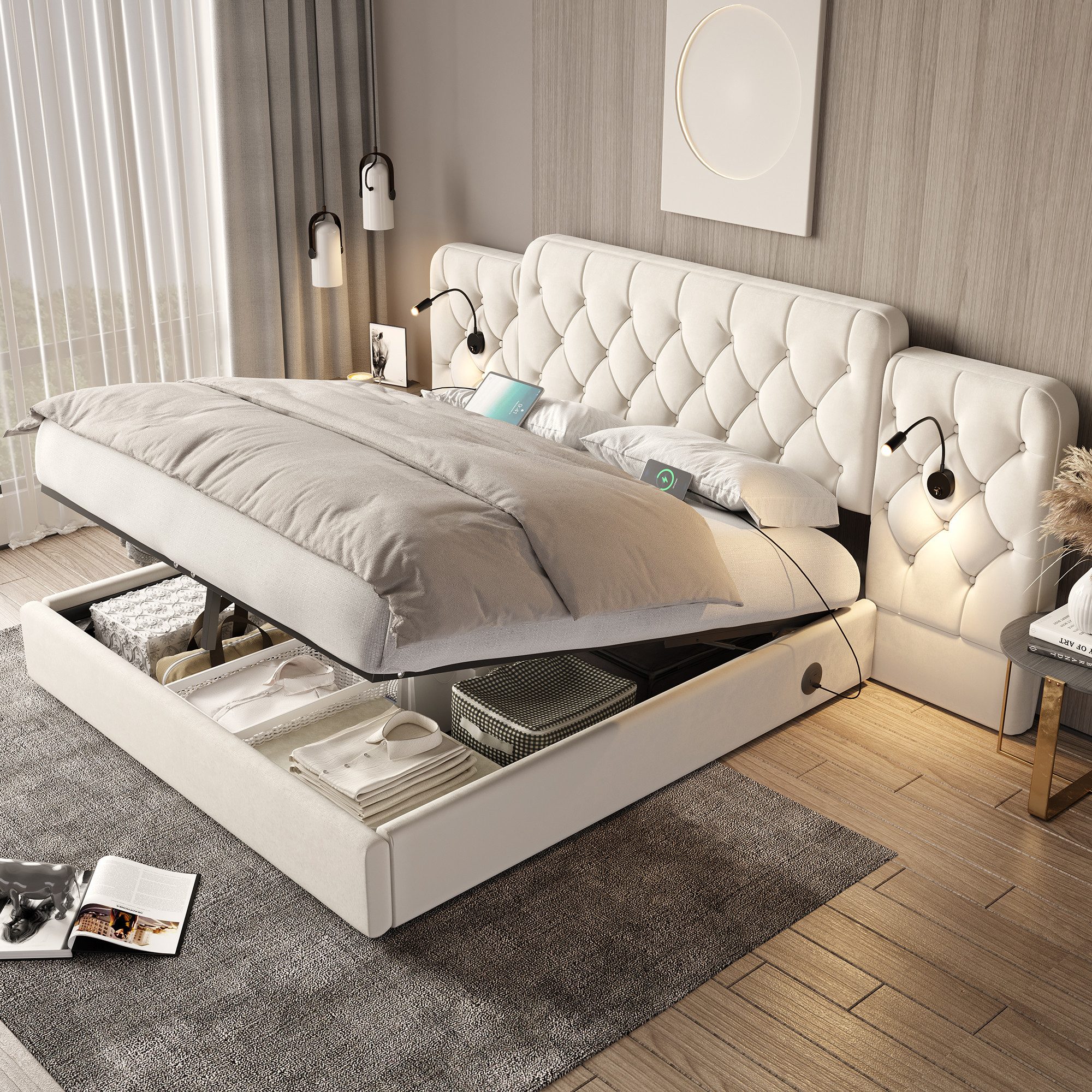 HAUSS SPOLE Polsterbett Doppelbett Bettgestell Jugendbett günstig online kaufen