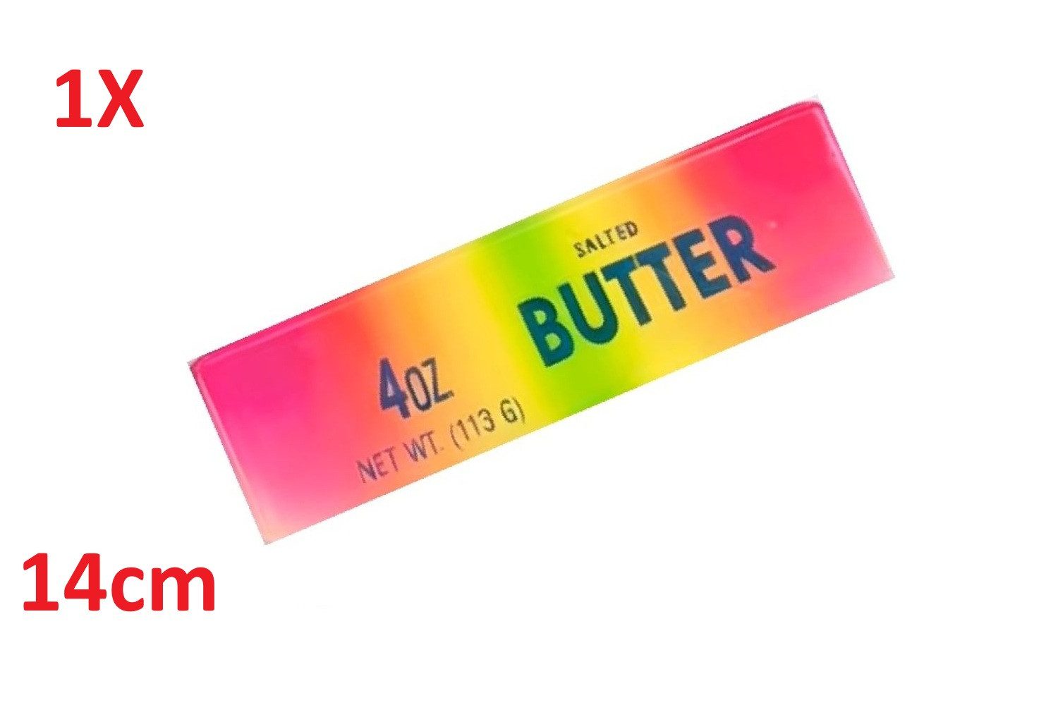 OLi Therapieknete Farbiges Squishy Butter – Weiche dehnbare Knetmasse (113 G) (1-tlg., L-13,3cm / B-3,5cm), Farbiges Anti-Stress, Spielspaß für Kinder & Erwachsene