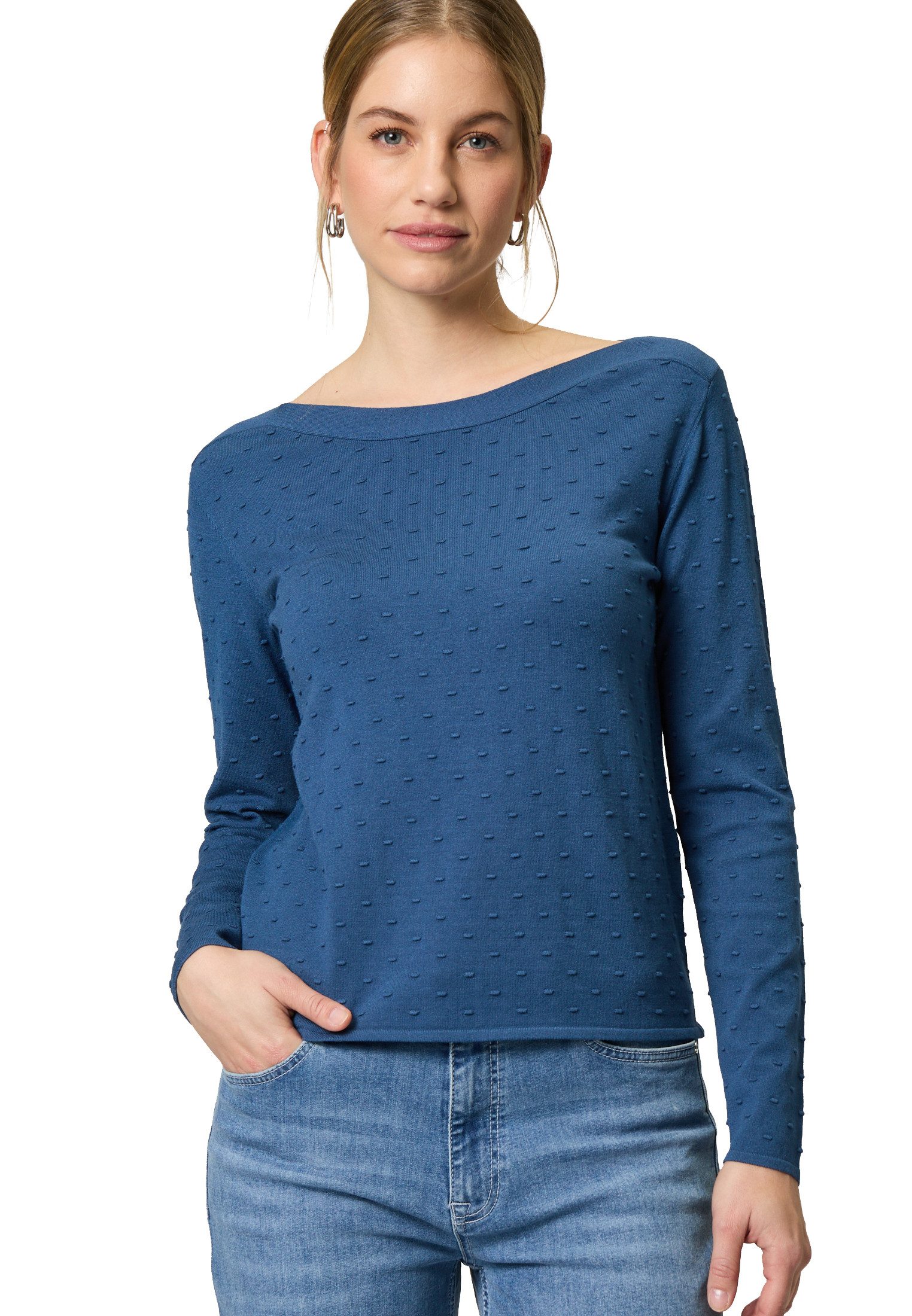 Strickpullover zero Pullover mit Punktstickerei
