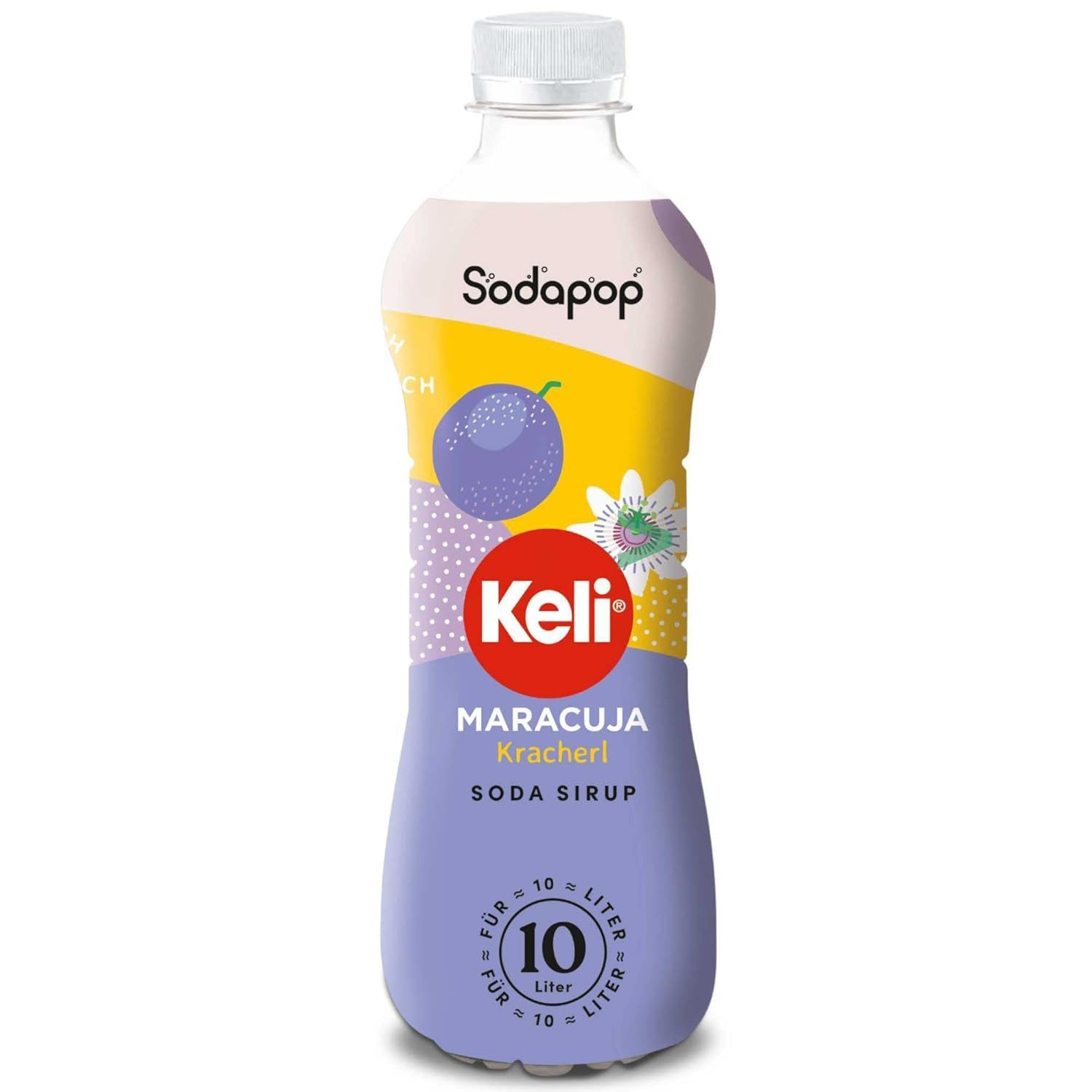 Sodapop Getränke-Sirup SODAPOP KELI Sirup 3er Set, 0,5 l, 500 ml, (Set, 1x Keli Ananas, 1x Keli Maracuja, 1x Keli Himbeer), Immer verdünnen!