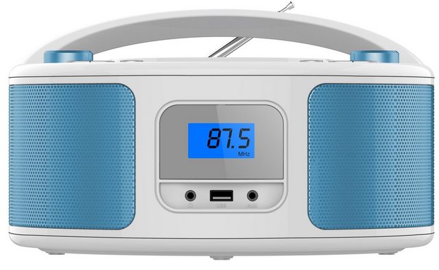 Cyberlux »CL 300« tragbarer CD Player (CD, Kinder CD Player tragbar, Boombox, Musikbox, FM Radio mit MP3 USB)  - Onlineshop OTTO