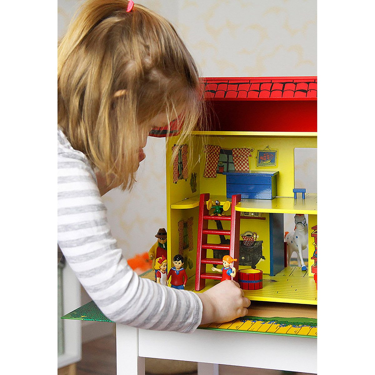 Pippi Langstrumpf Puppenhausmöbel Pippi Langstrumpf Figurenset Mädchen (4tlg) – Bild 4 von 5