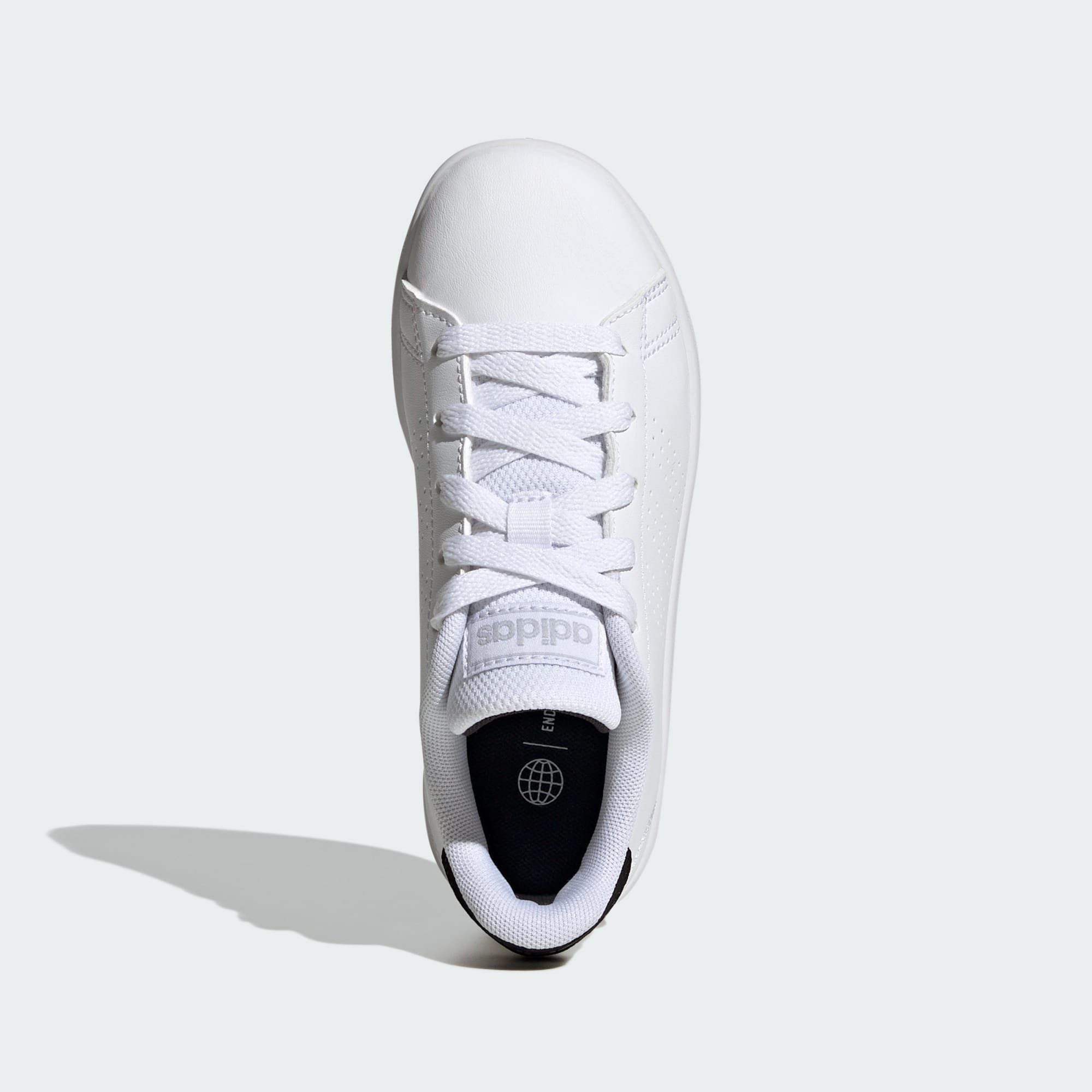 adidas Sportswear SCHUH ADVANTAGE Metallic Silver / Core Cloud Black White LIFESTYLE / Sneaker COURT LACE