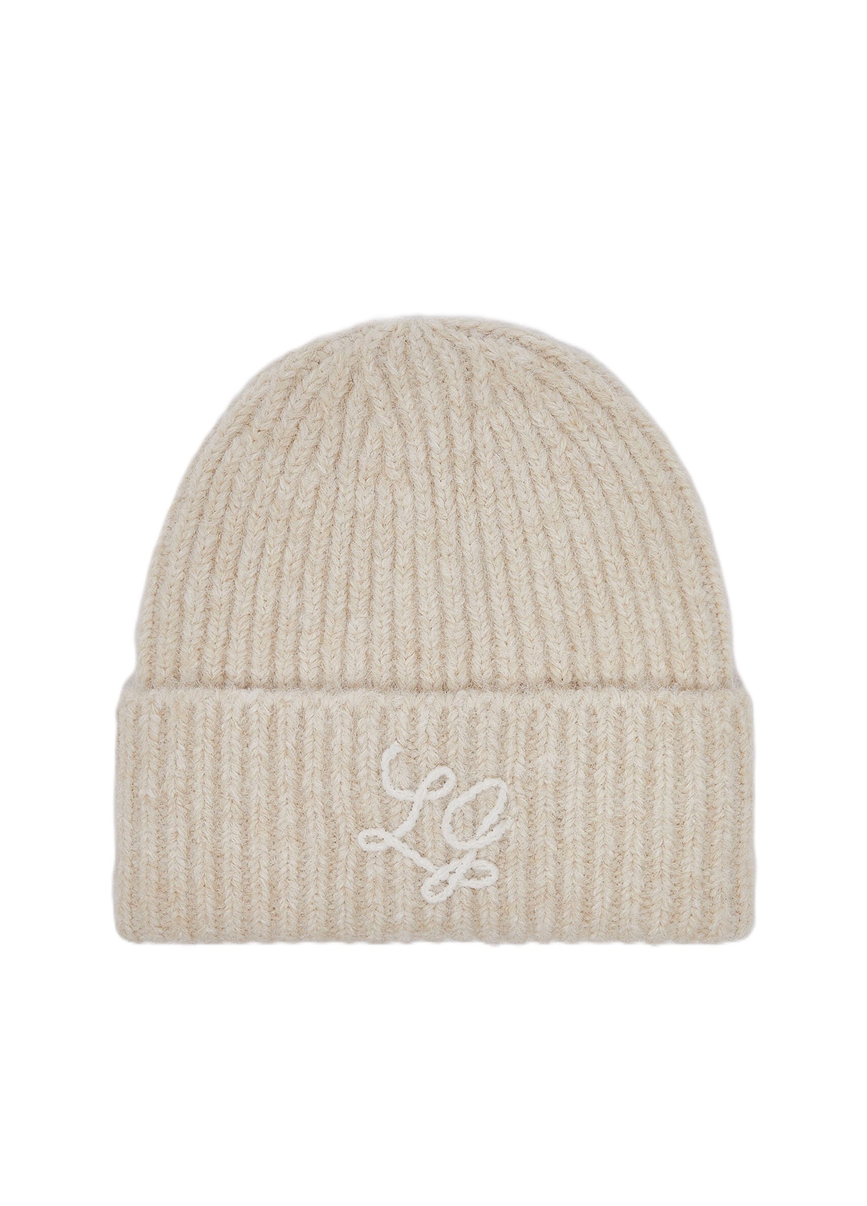 Liu Jo Strickmütze Modische Beanie Strickmütze mit Logo-Stickerei - Strickmütze
