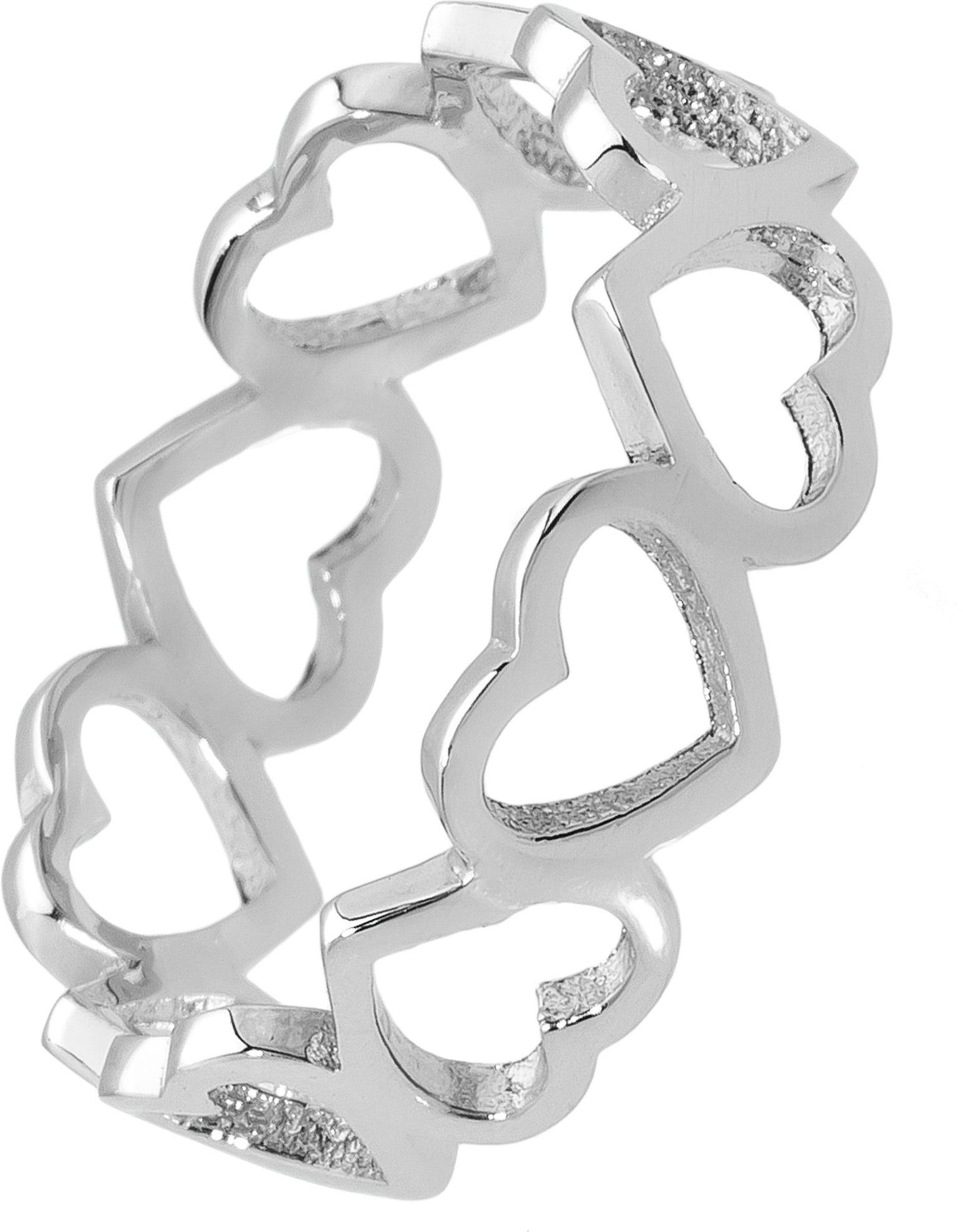 Balia Silberring Balia Ring für Damen mit vielen Herzen (Fingerring), Damen Ring Herzen, 58 (18,5), 925 Sterling Silber