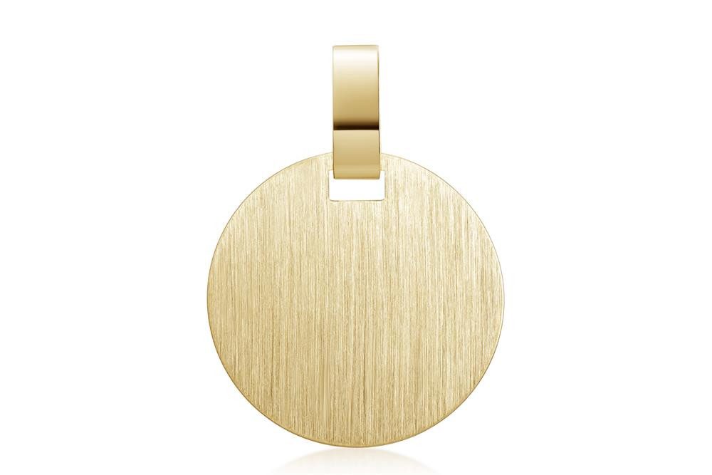 Silberkettenstore Kettenanhänger Gravuranhänger, rund 237100.300 - 333 Gold günstig online kaufen