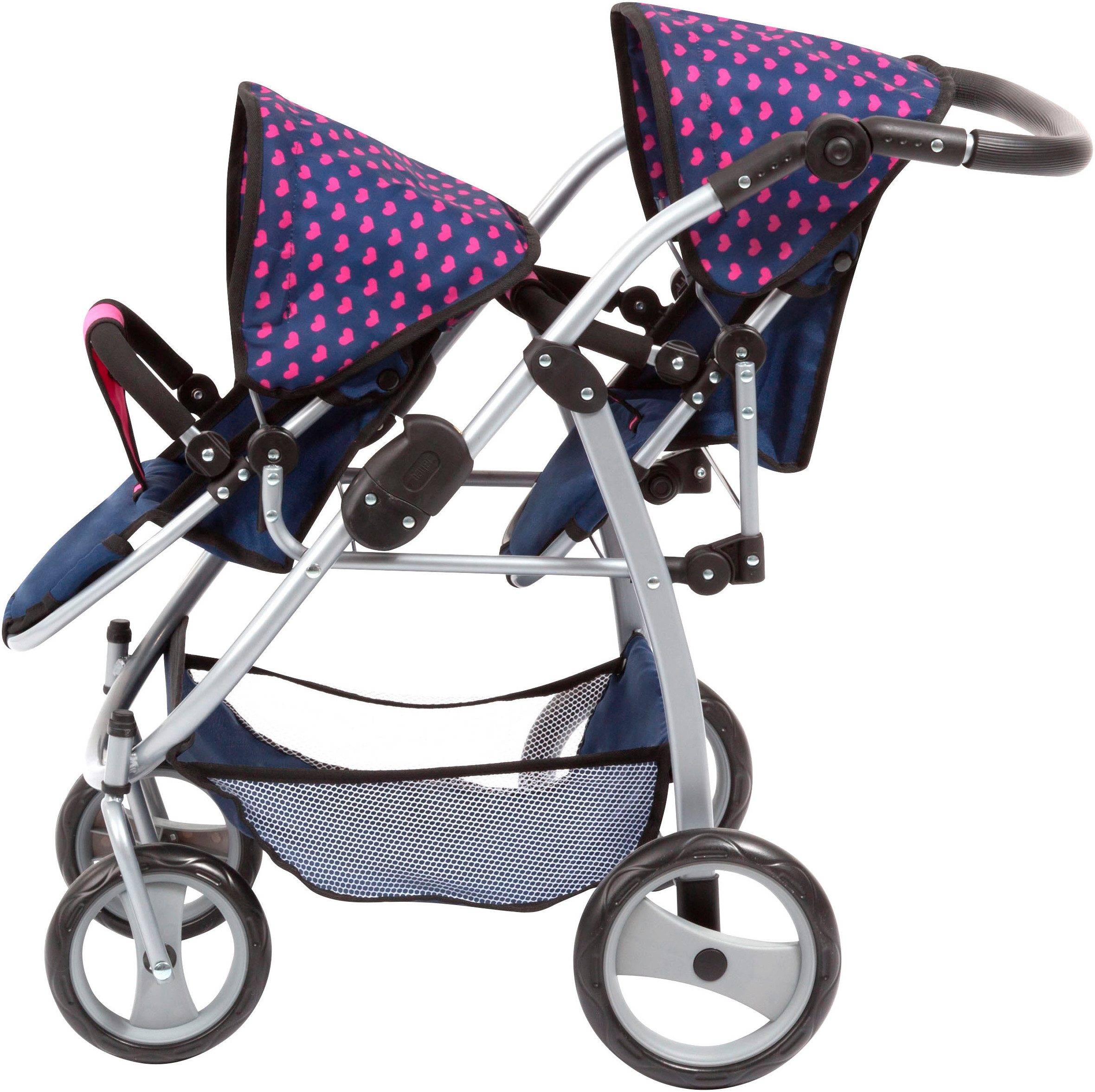 Bayer Zwillingspuppenwagen mit Sonnendach günstig online kaufen