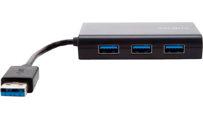 Targus 3 Port USB 3.0 Hub mit Gigabit Ethernet USB-Adapter zu RJ-45 (Ethernet) USB Typ A