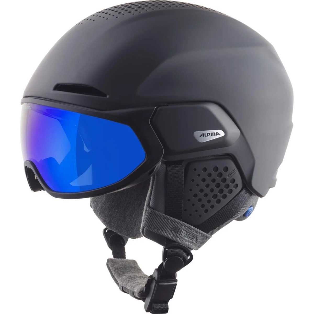 Alpina Sports Skihelm Alpina Alto Q-Lite Visier Skihelm Snowboardhelm charcoal rose A9236